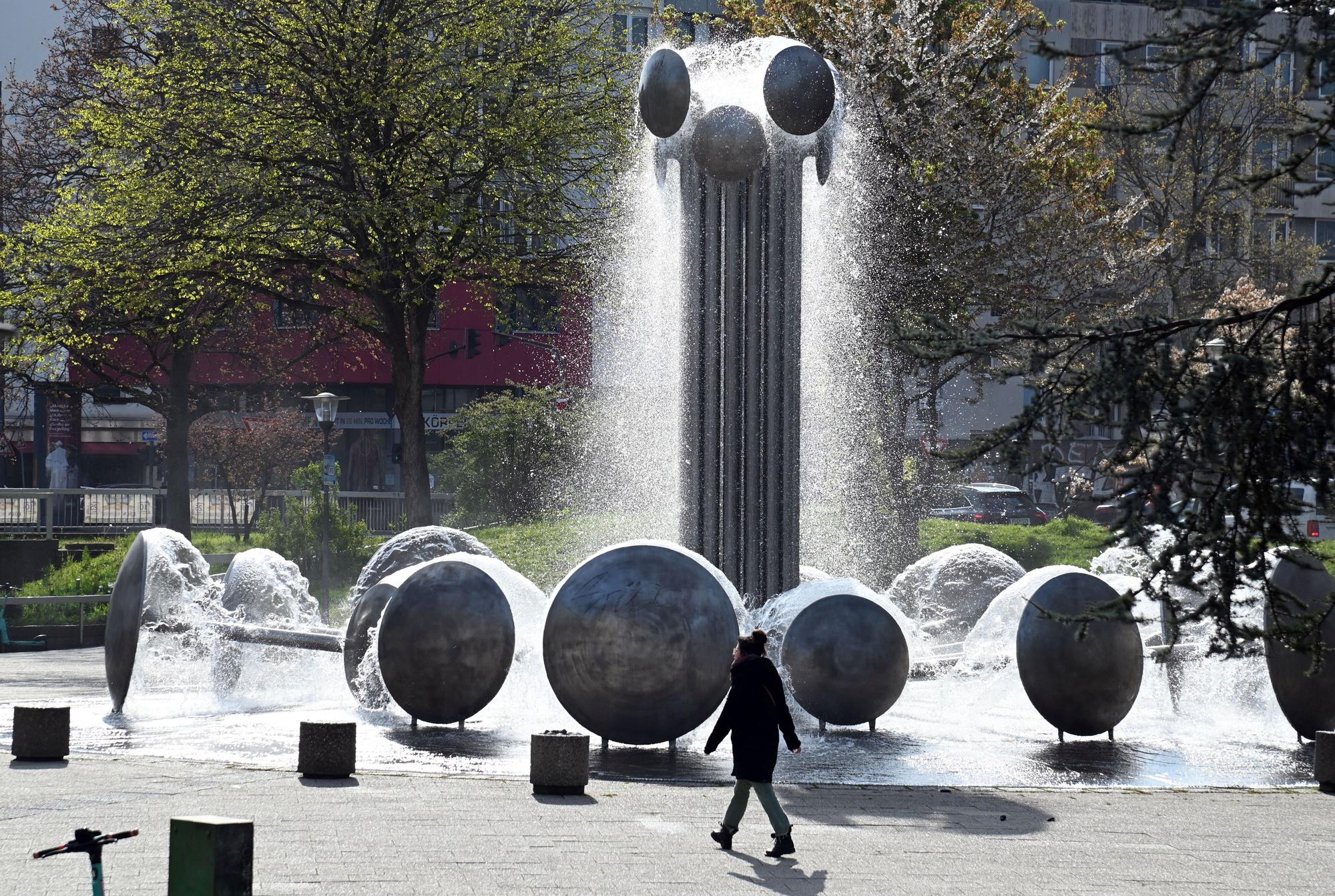 Der Brunnen am Ebertplatz.