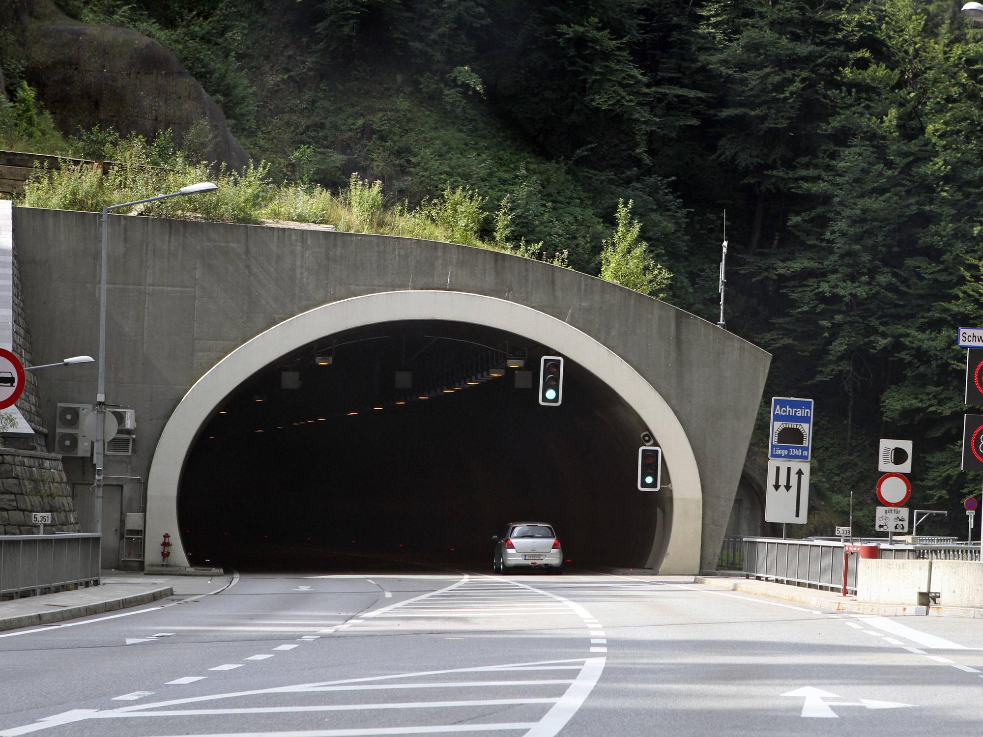 Der Achraintunnel in Vorarlberg