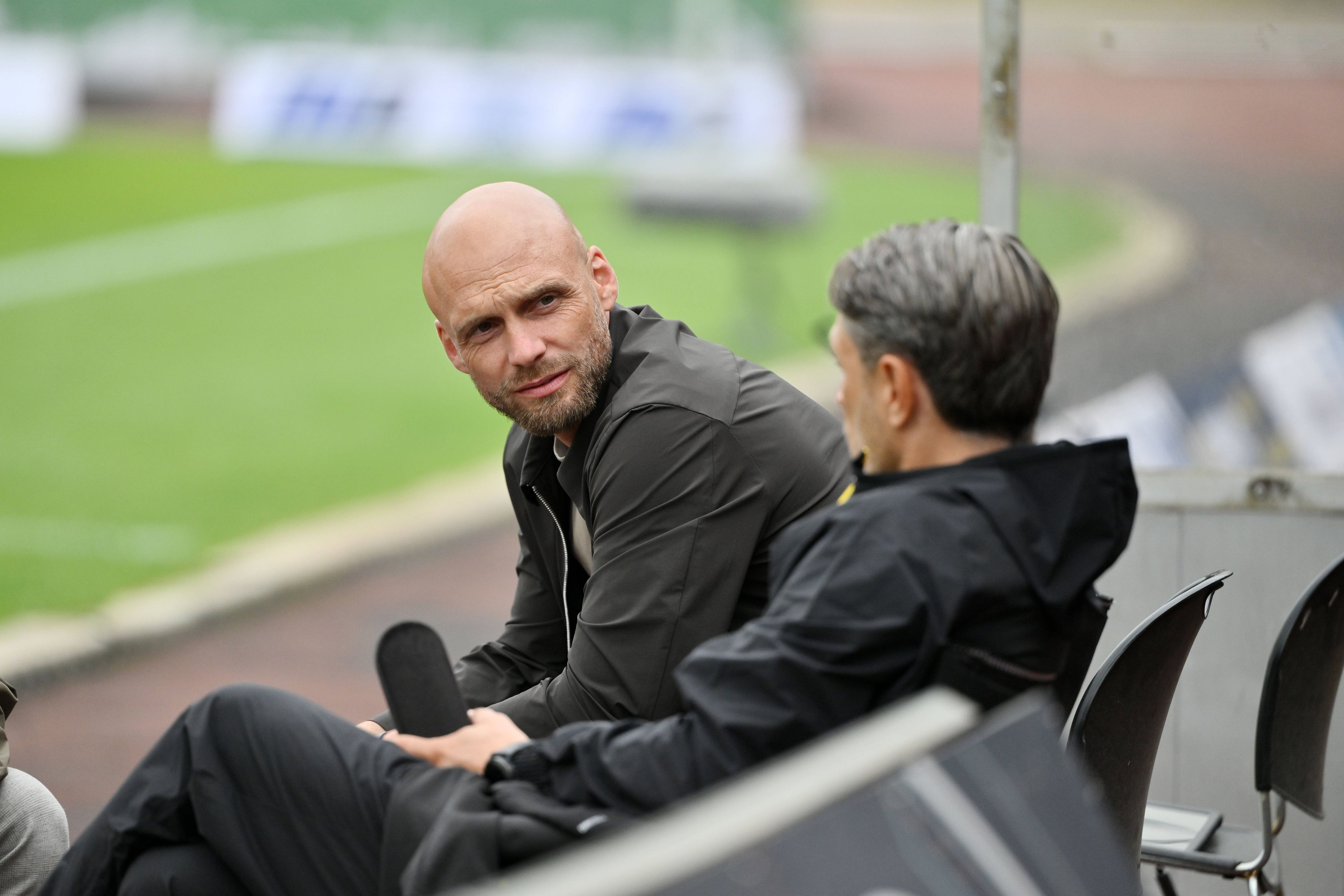 Ole Book und Niko Kovac im Gespräch.