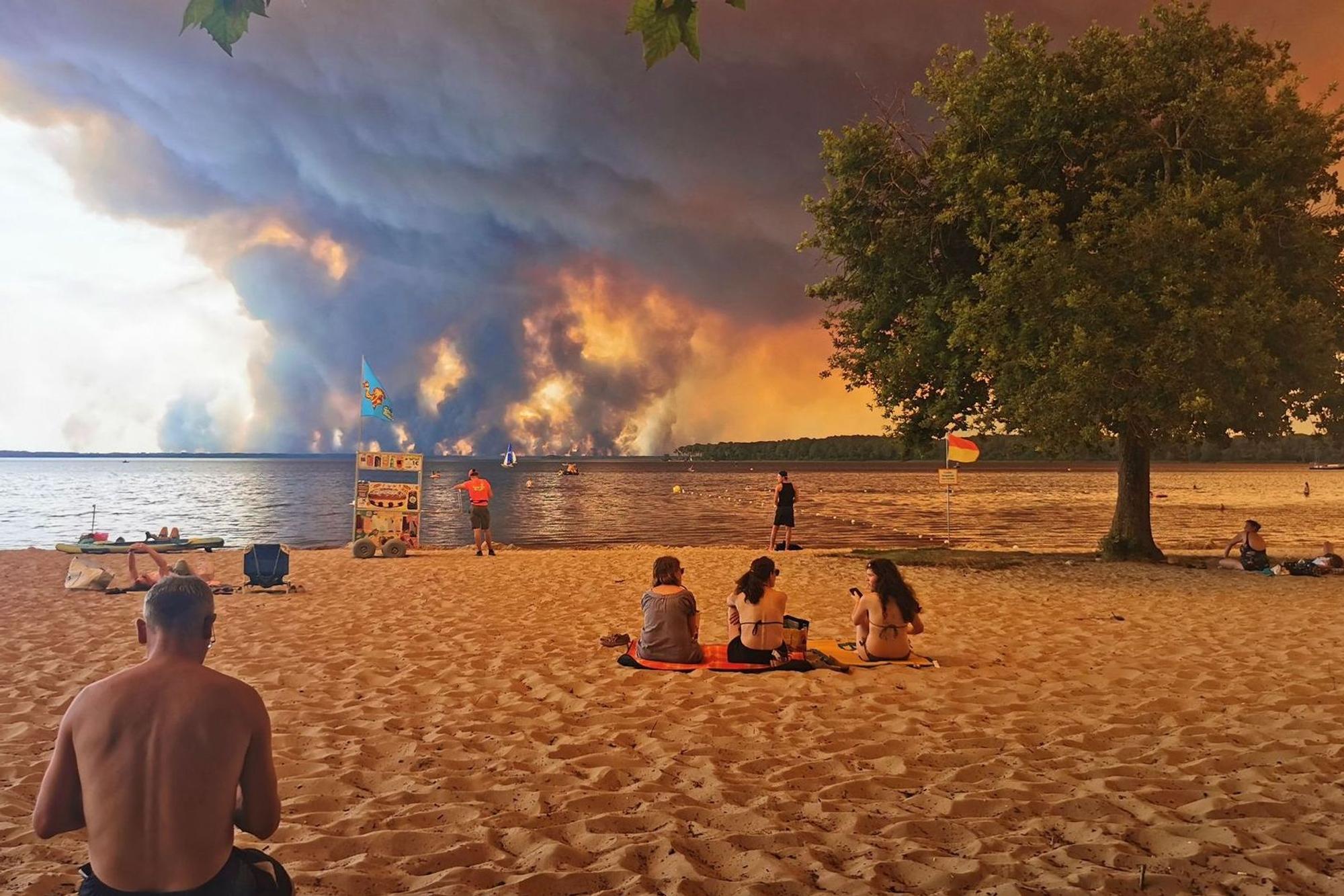 Waldbrand in Frankreich