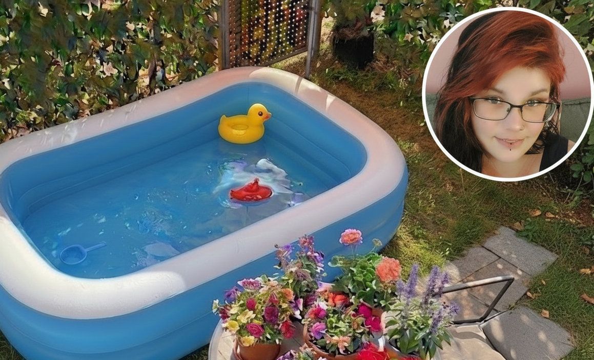 Tamara Friedrich hatte diesen Pool im Garten. Inzwischen hat sie ihn abgebaut, weil die GAG solche Planschbecken verbietet.