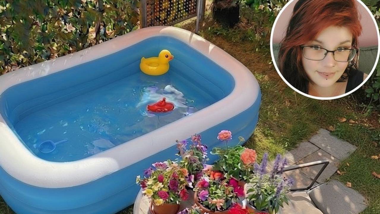 Tamara Friedrich hatte diesen Pool im Garten. Inzwischen hat sie ihn abgebaut, weil die GAG solche Planschbecken verbietet.