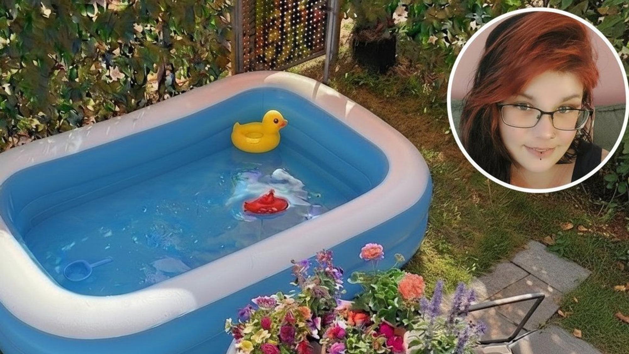 Tamara Friedrich hatte diesen Pool im Garten. Inzwischen hat sie ihn abgebaut, weil die GAG solche Planschbecken verbietet.