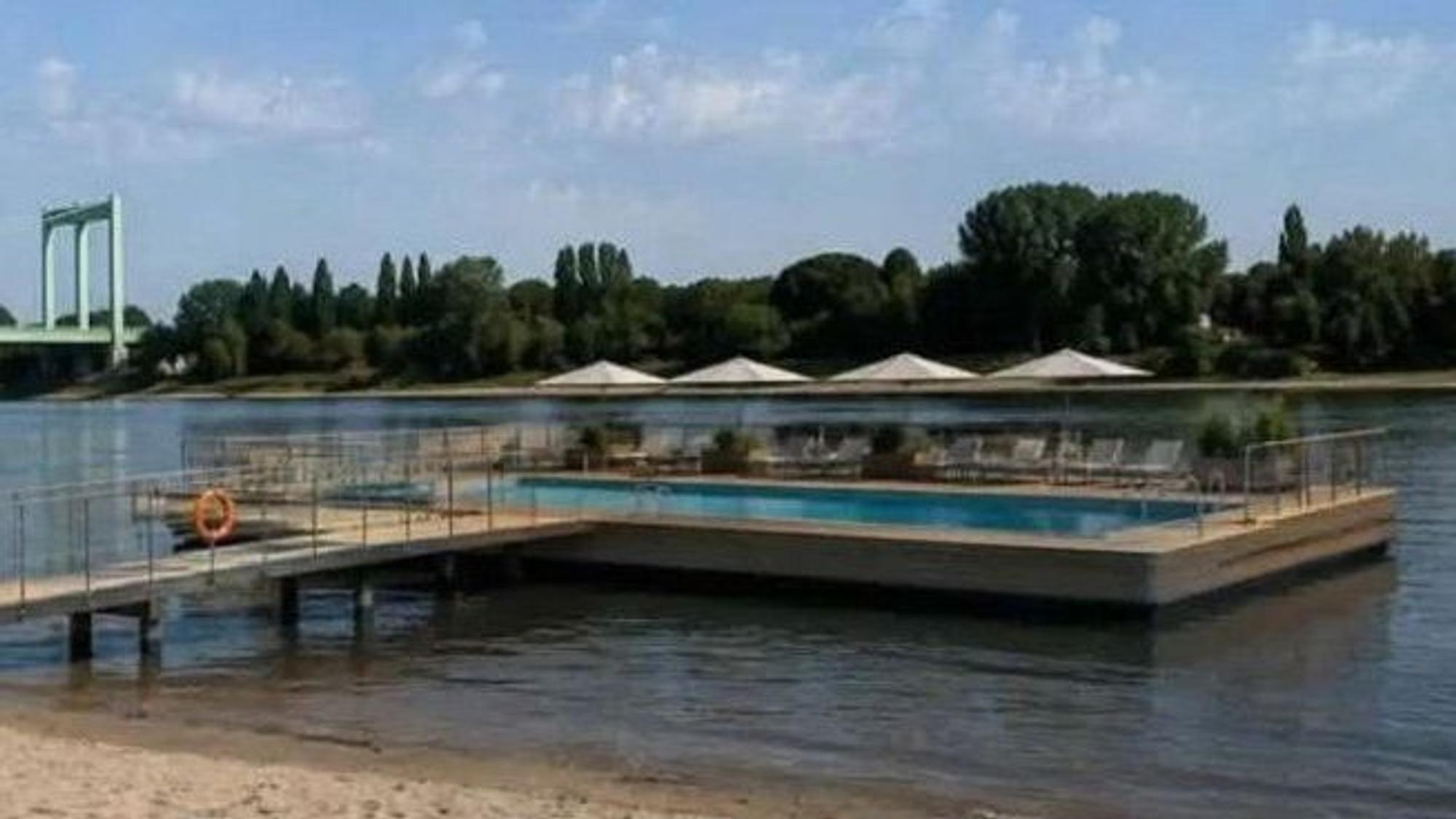 So könnte ein kleines Rheinbad in Köln-Rodenkirchen aussehen.