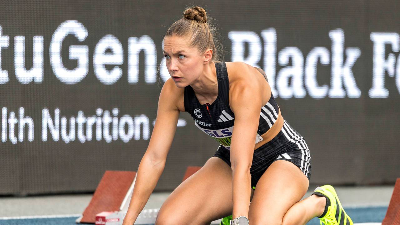 Gina Lückenkemper im Vorlauf der Deutschen Leichtathletik-Meisterschaften am im Lorheide-Stadion, Bochum-Wattenscheid.