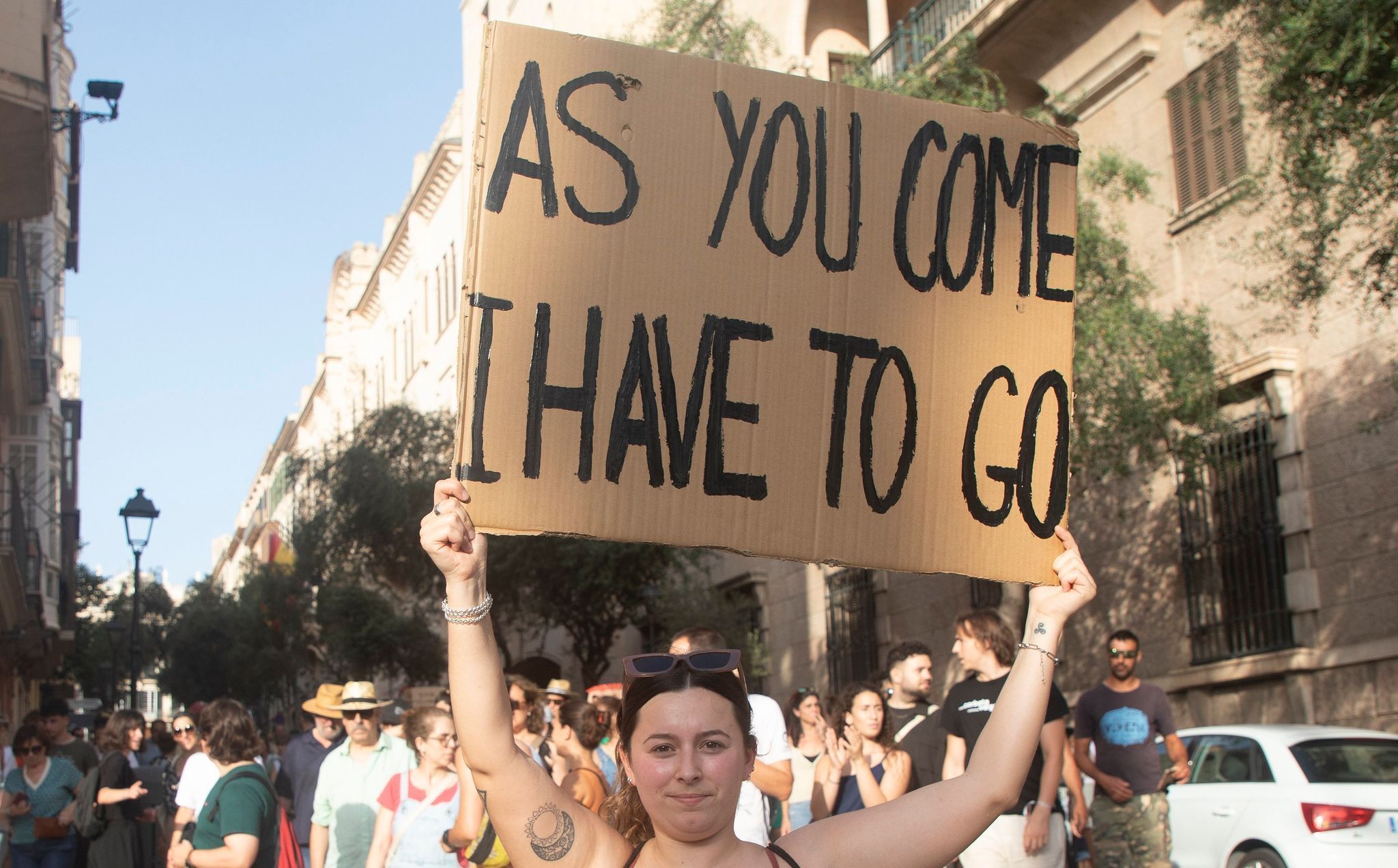 Protest gegen Massentourismus auf Mallorca