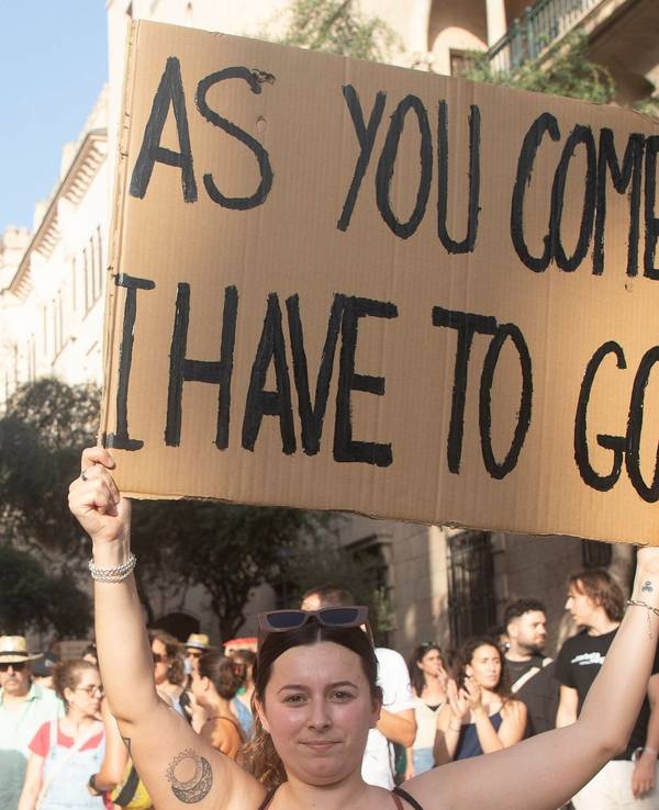 Protest gegen Massentourismus auf Mallorca