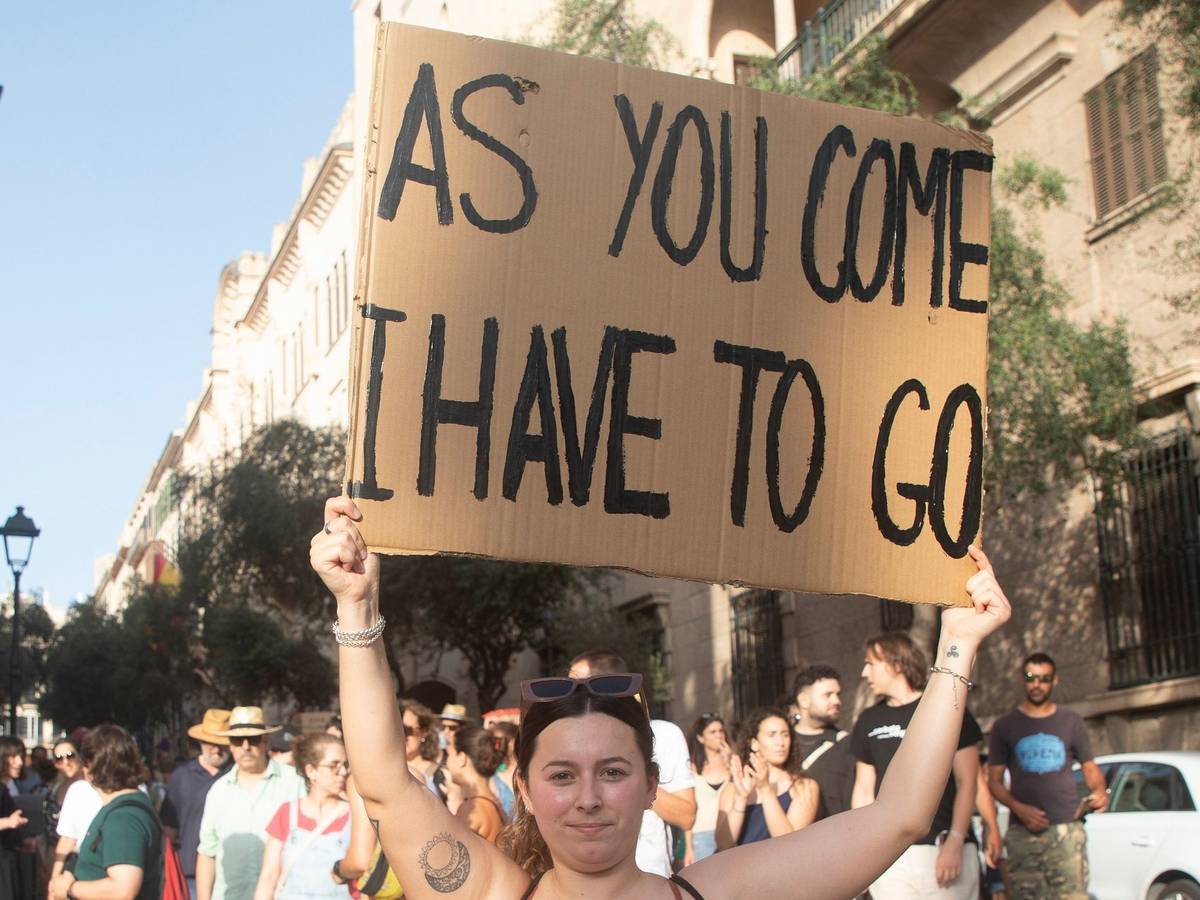 Protest gegen Massentourismus auf Mallorca