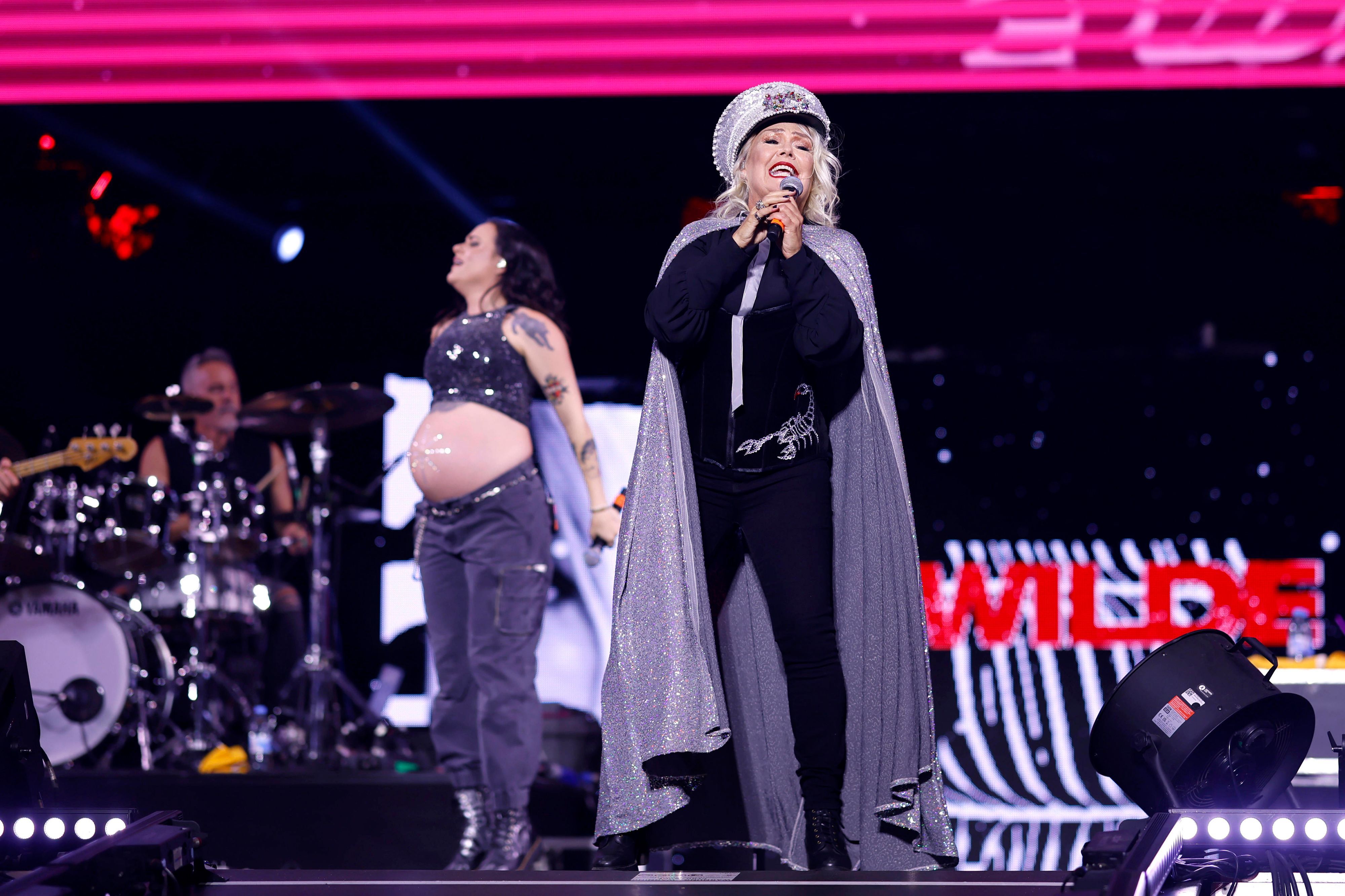 Popsängerin Kim Wilde in der Veltins-Arena in Gelsenkirchen.
