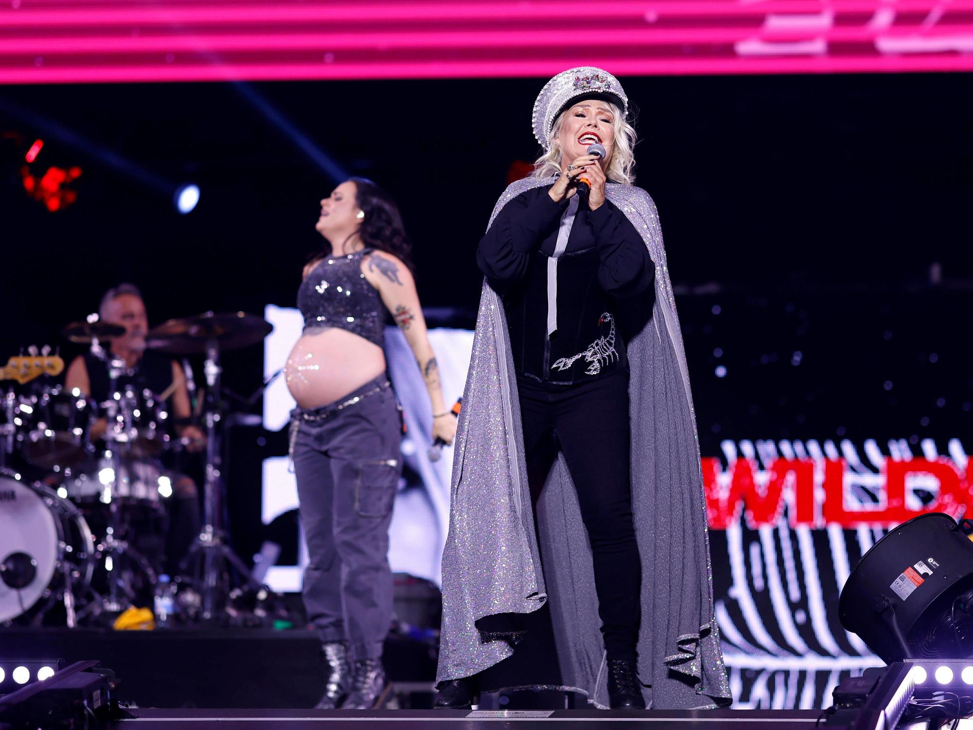 Popsängerin Kim Wilde in der Veltins-Arena in Gelsenkirchen.