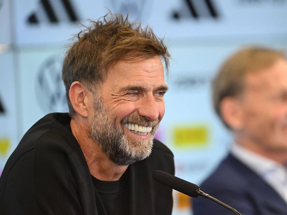 Pressekonferenz mit Jürgen Klopp.