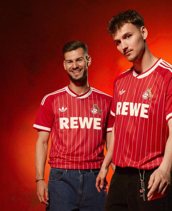 Präsentation des Auswärtstrikots 26/27 des 1. FC Köln.