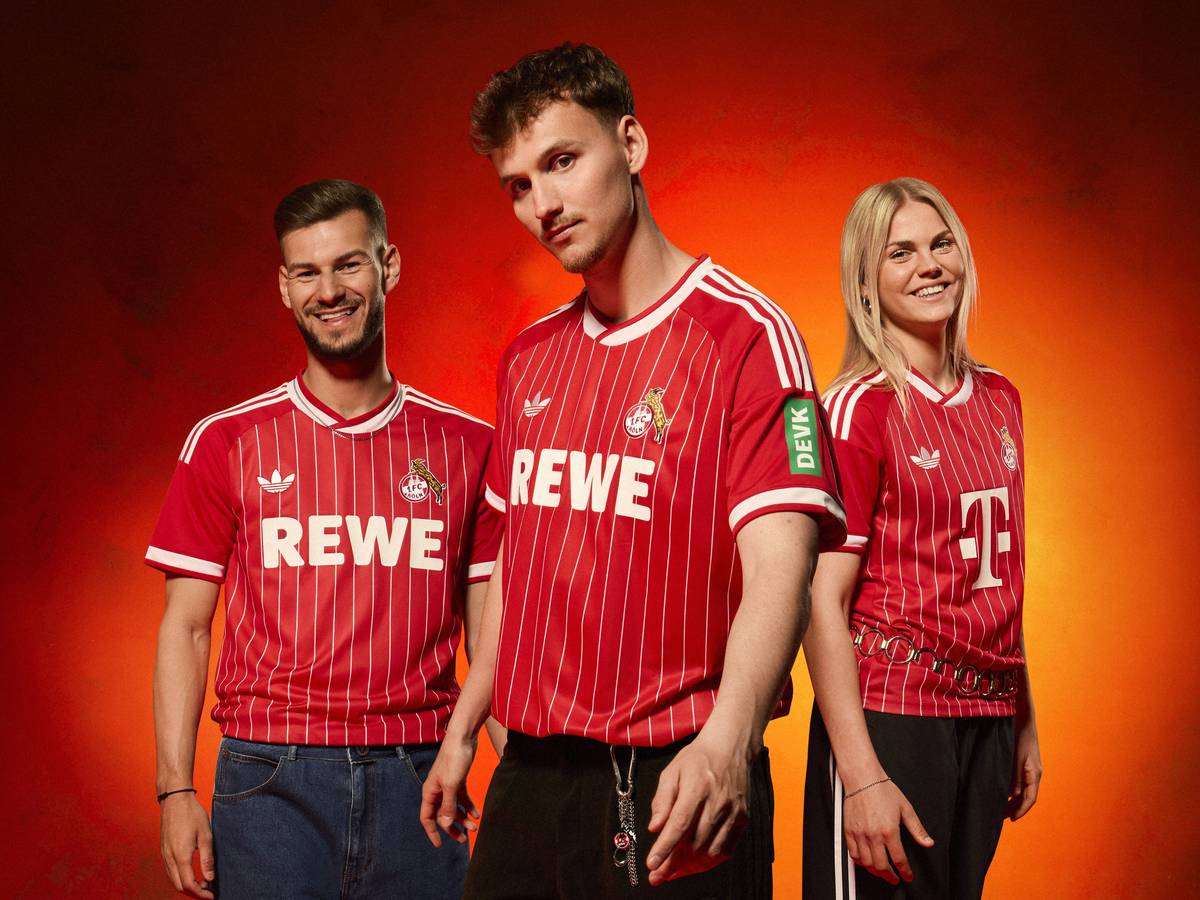 Präsentation des Auswärtstrikots 26/27 des 1. FC Köln.