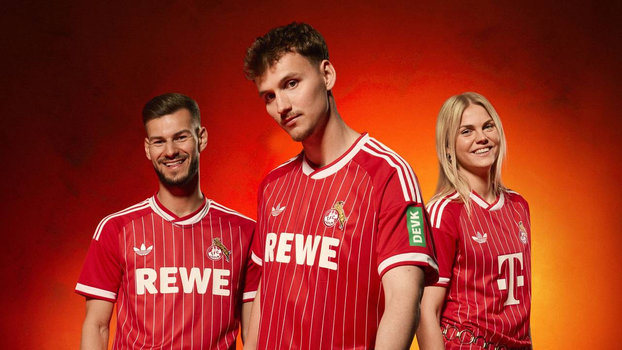 Präsentation des Auswärtstrikots 26/27 des 1. FC Köln.