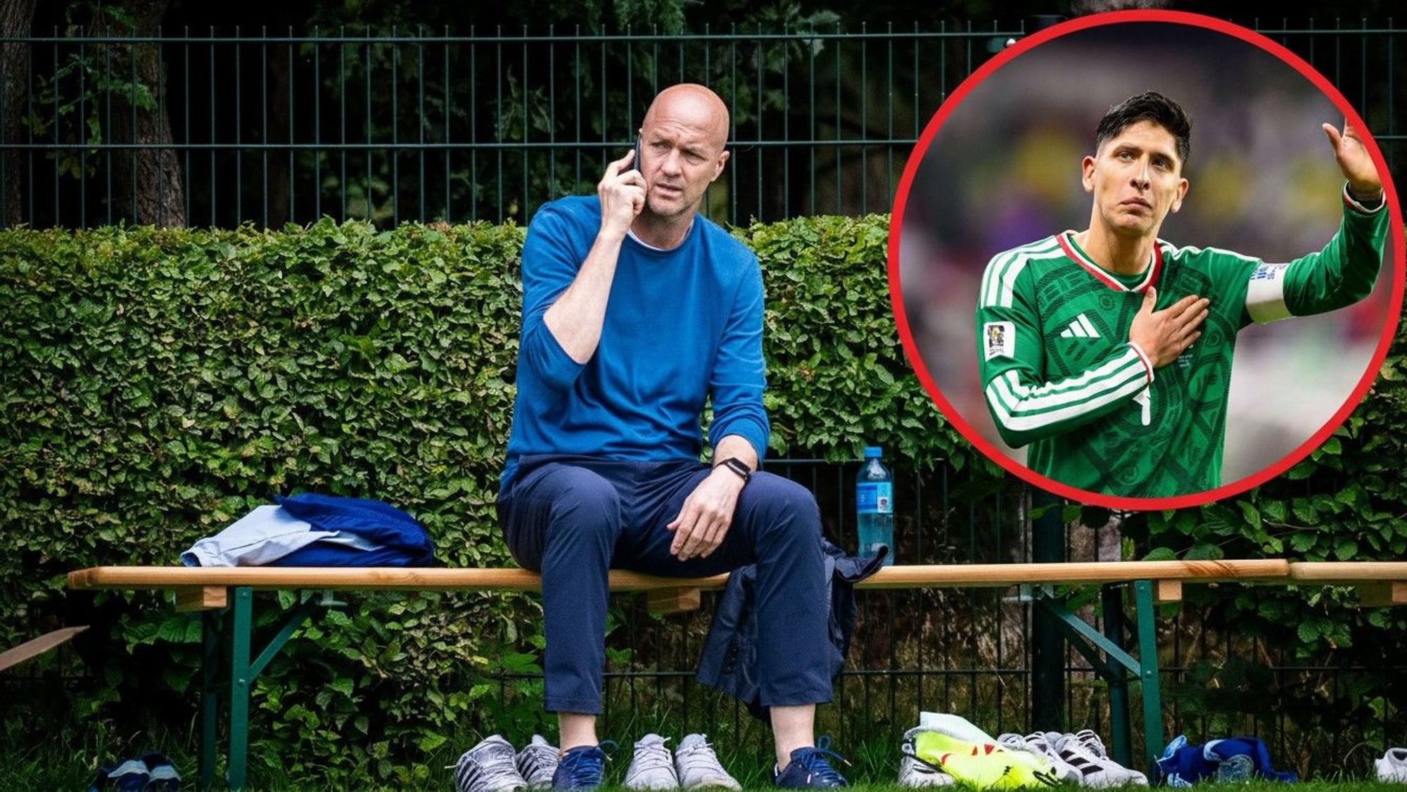 Fotomontage mit Jordi Cruyff und Edson Álvarez.