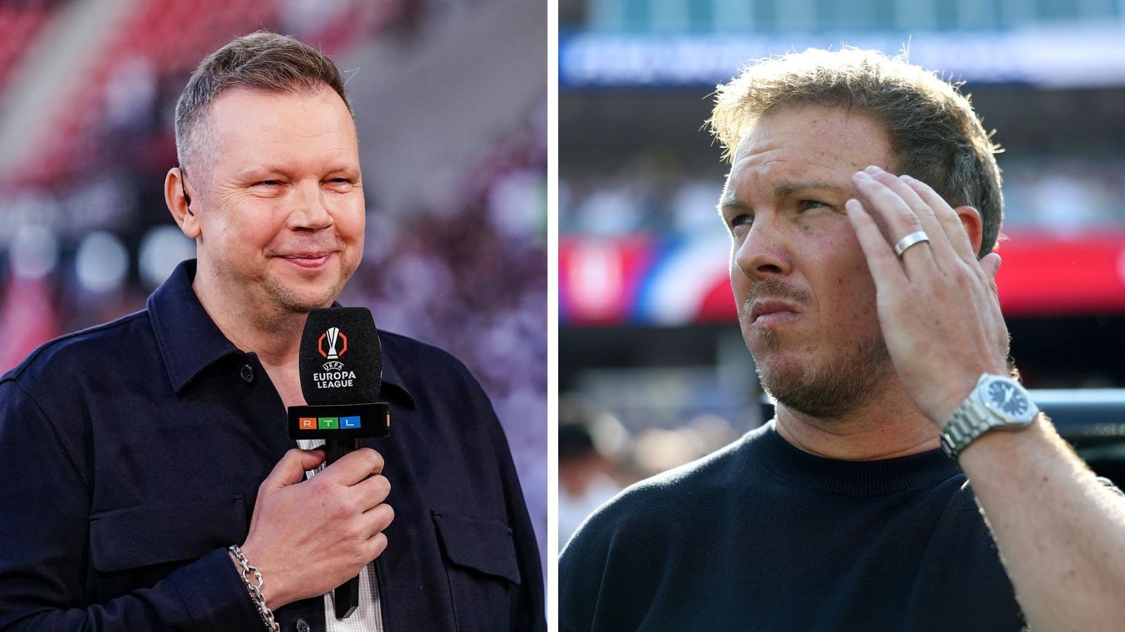 Wolff Fuss (links) glaubt, dass Julian Nagelsmann die nötige Erfahrung und Reife für den Job des Bundestrainers gefehlt habe. (Bild: Getty Images)