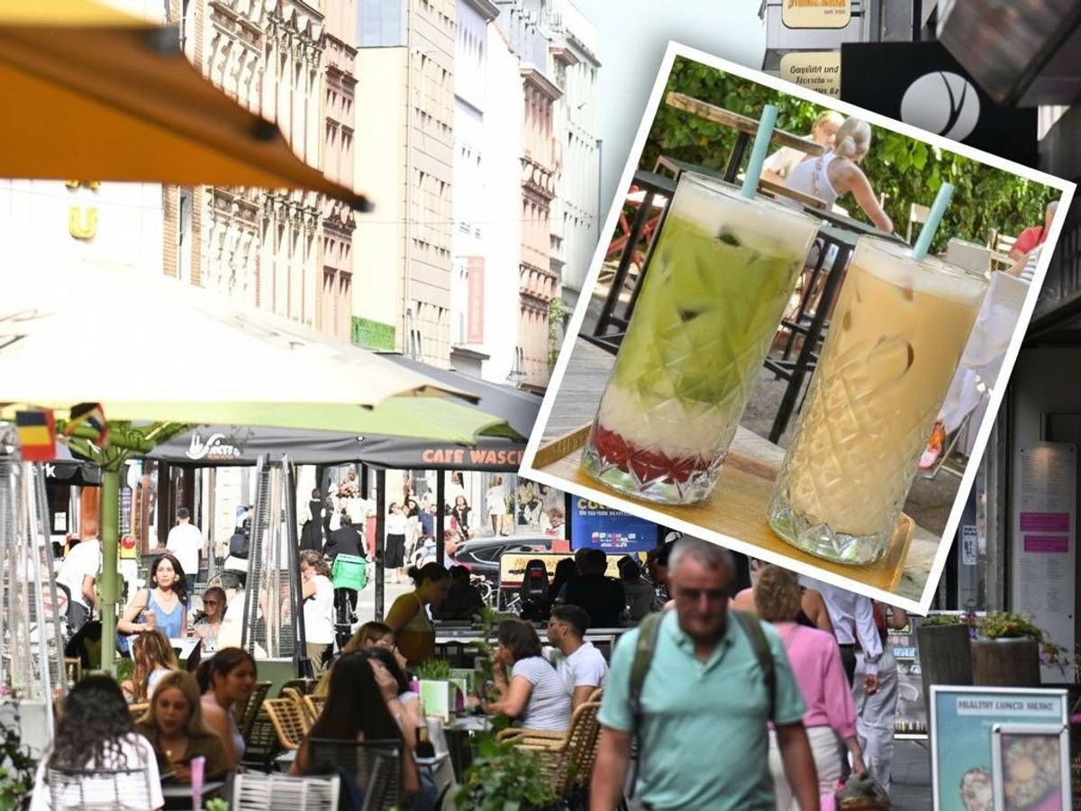 Die Ehrenstraße in Köln. Hier gibt es zahlreiche Matcha-Läden.