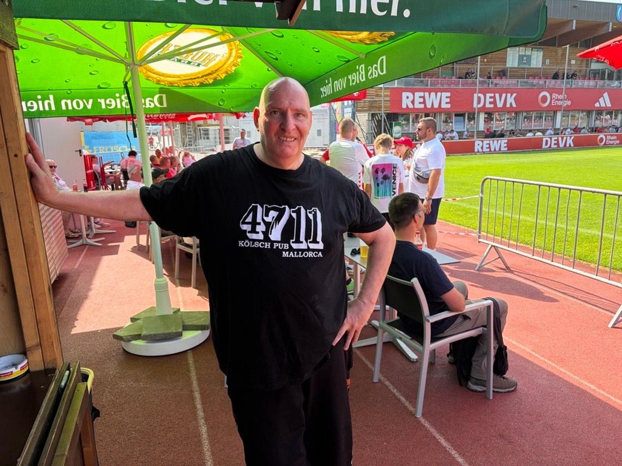 Big Ron im Trainingslager des 1. FC Köln.