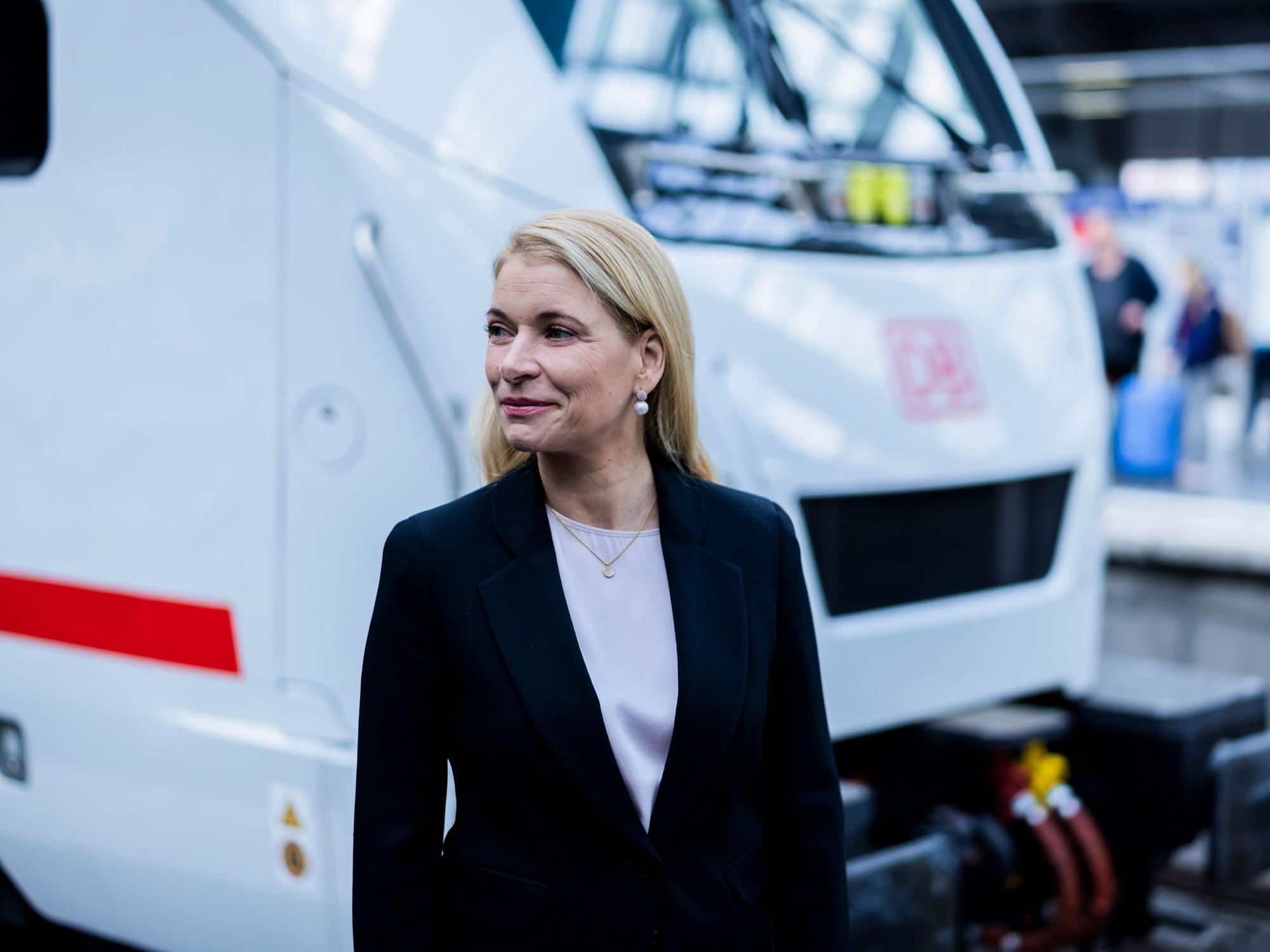 Evelyn Palla, Vorstandsvorsitzende der Deutsche Bahn, konnte erstmals seit Jahren wieder einen Gewinn für die DB verkünden.