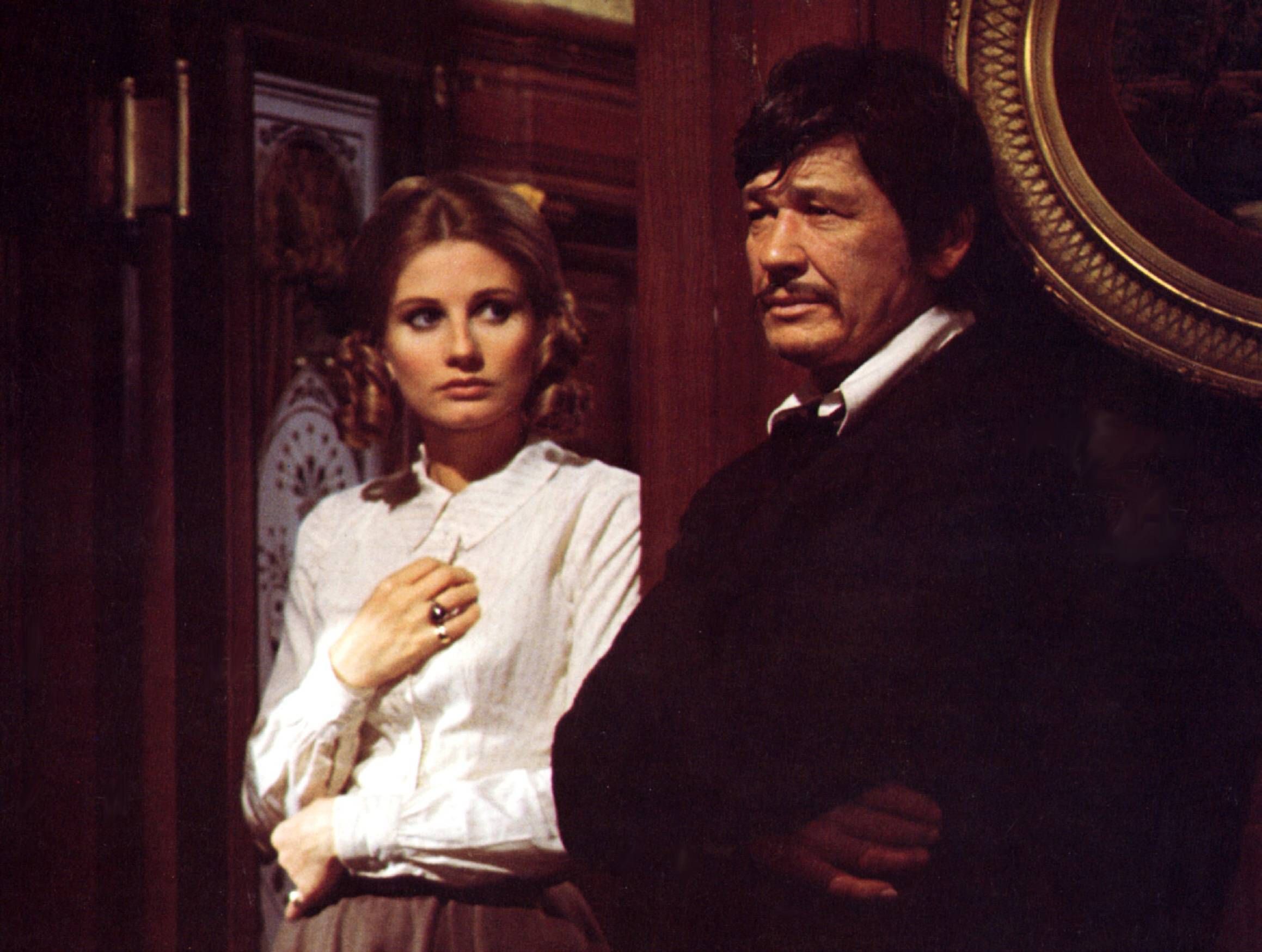 Jill Ireland und Charles Bronson im Westernklassiker „Nevada Pass“.