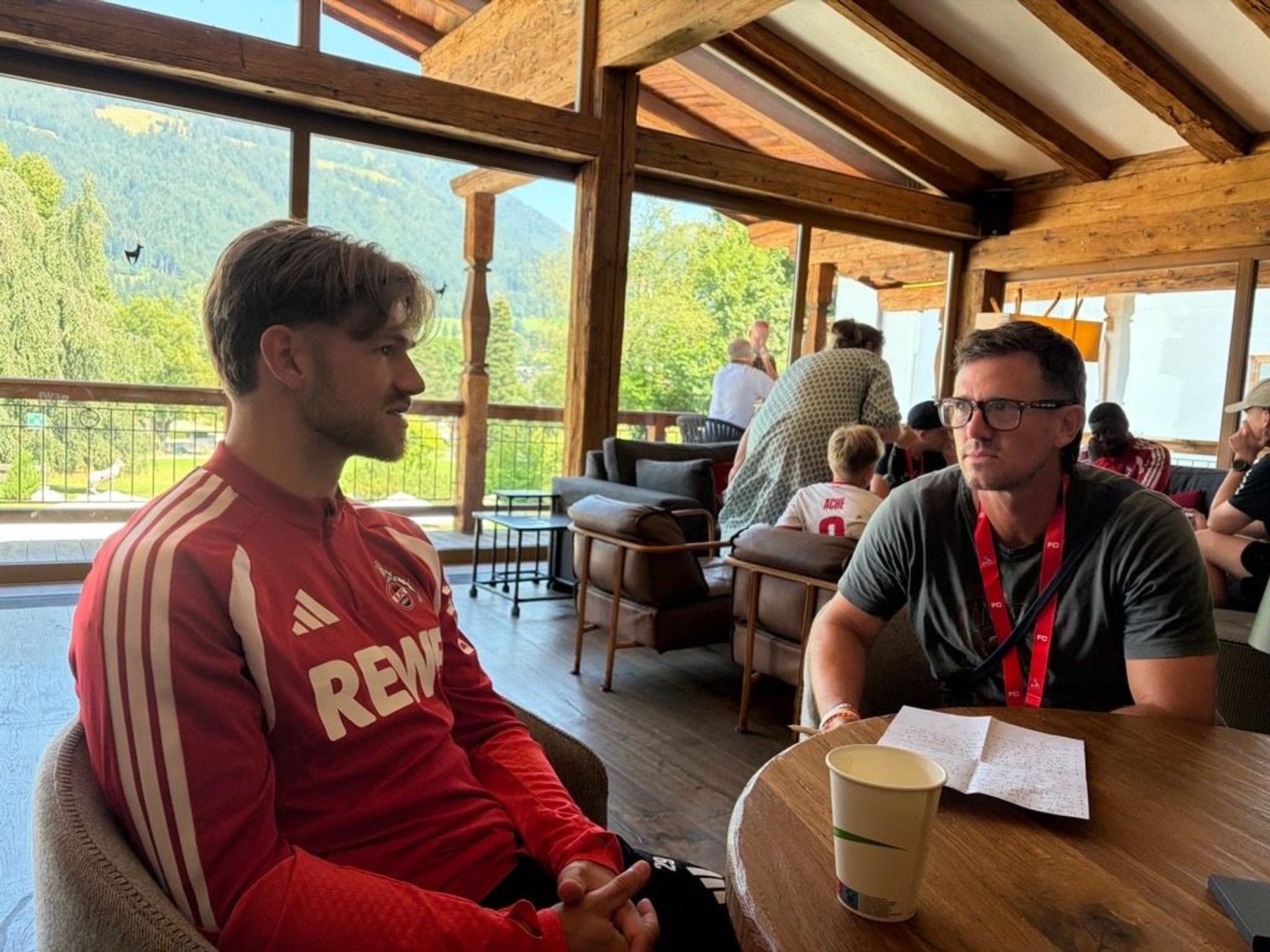 Jan Thielmann im Interview mit EXPRESS.de-Reporter Uwe Bödeder.