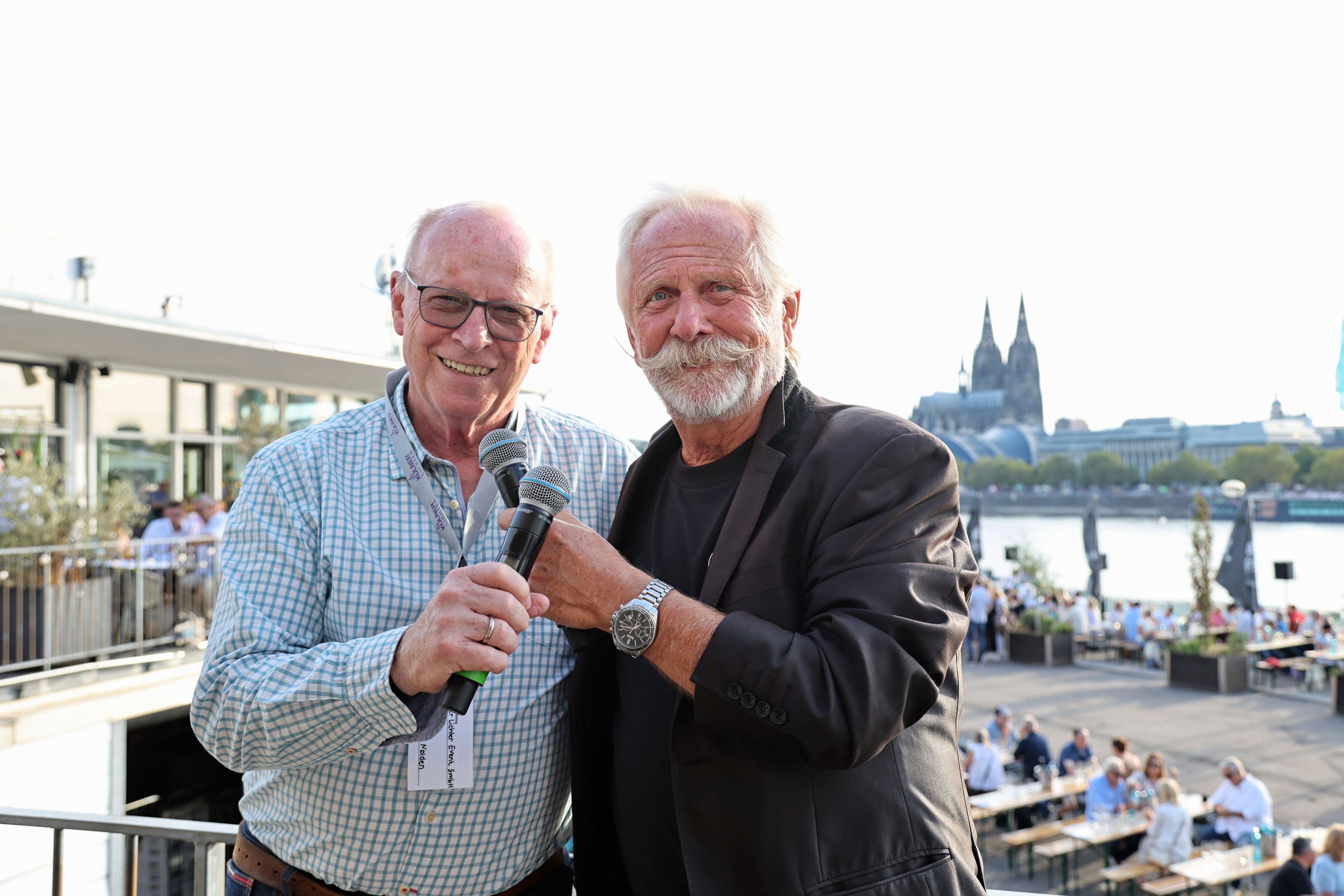 Werner Nolden mit Henning Krautmacher bei den Kölner Lichtern.