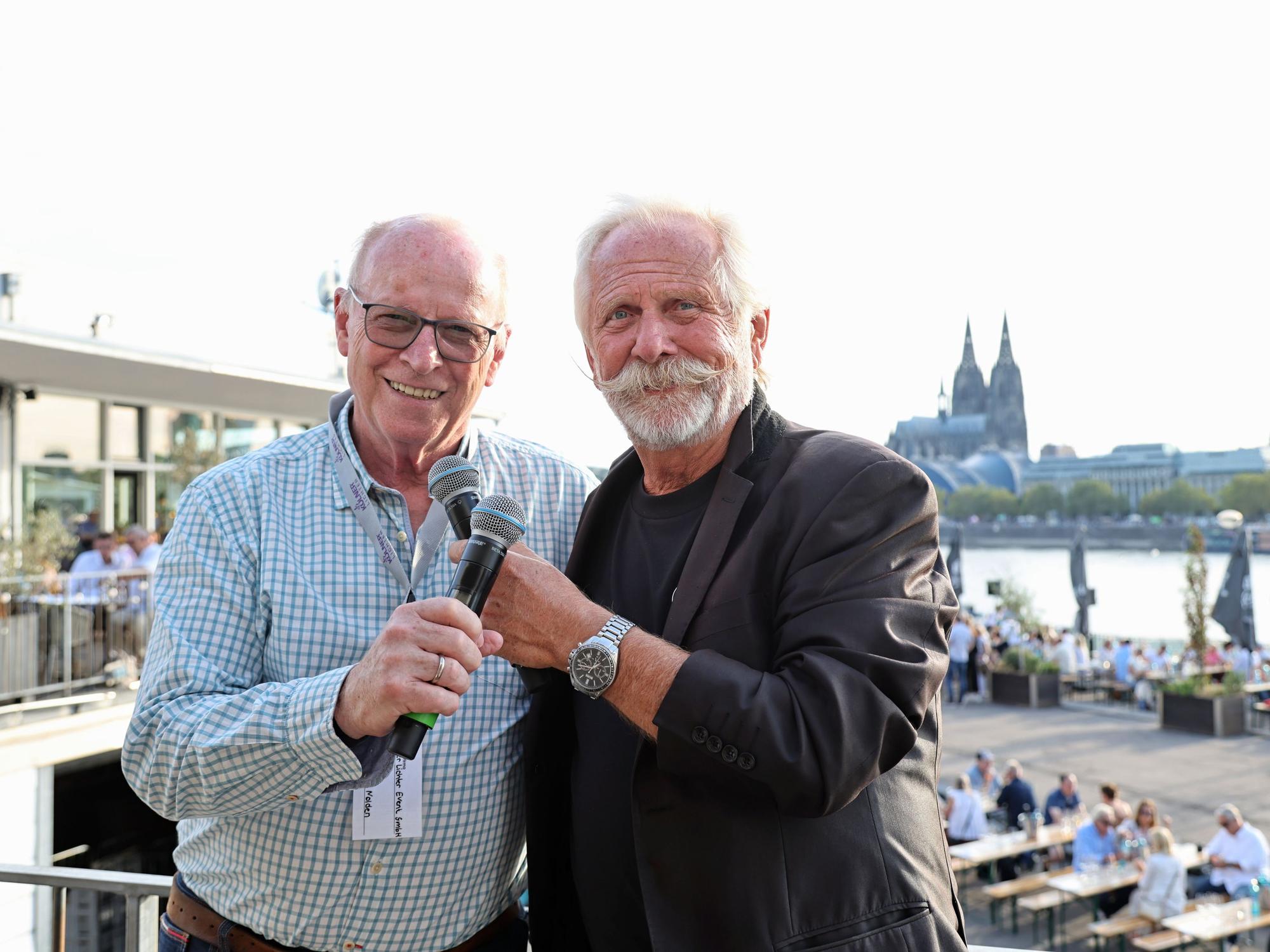 Werner Nolden mit Henning Krautmacher bei den Kölner Lichtern.