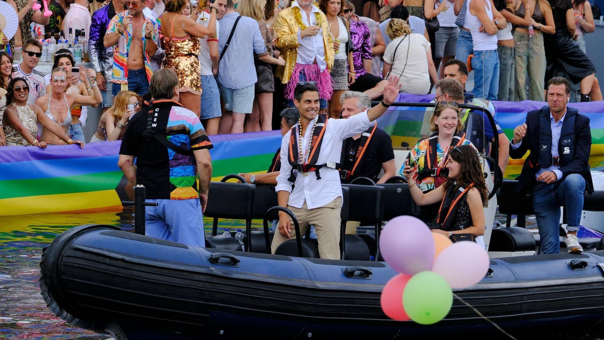 Canal Parade in Amsterdam