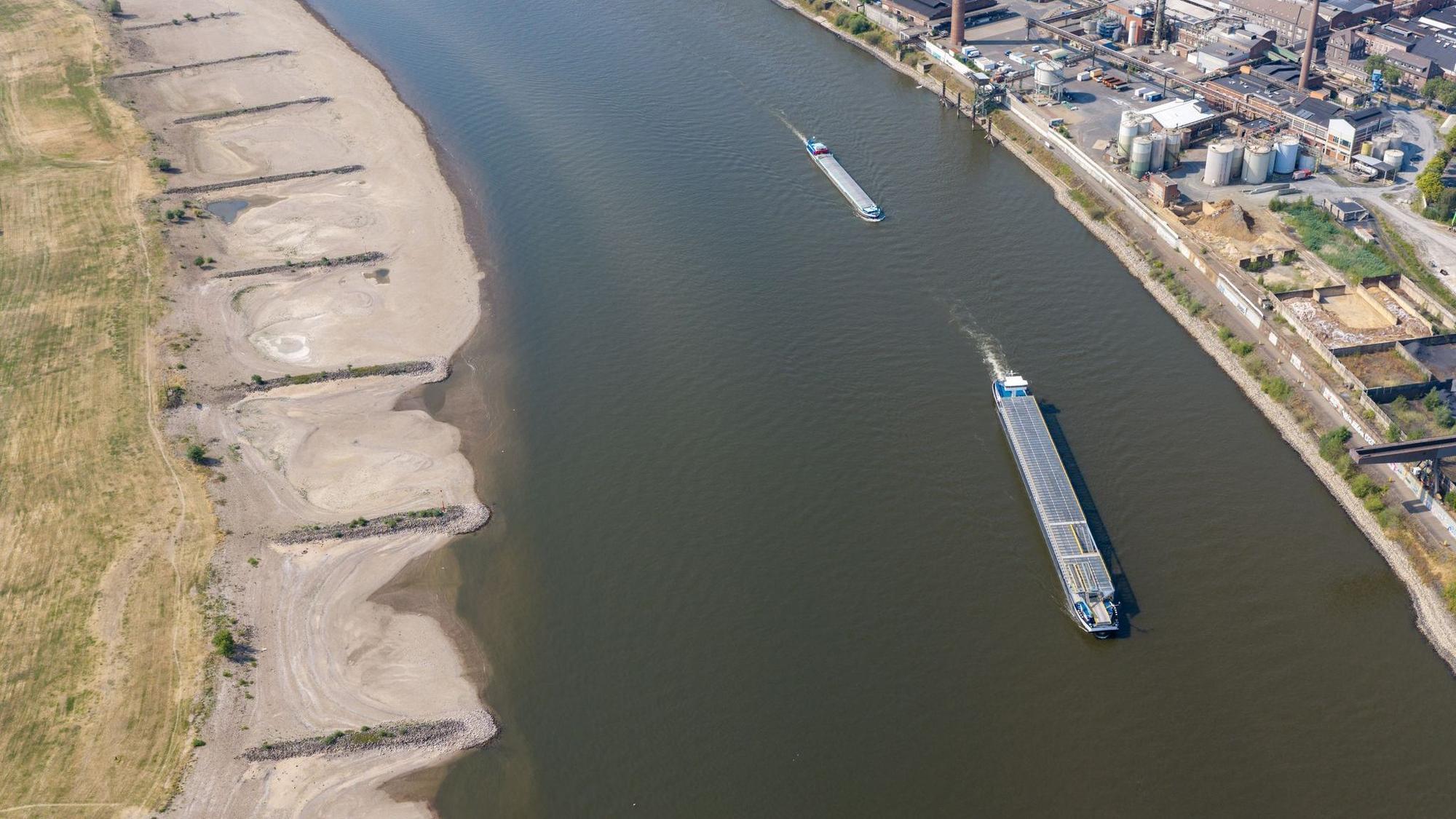 Niedrigwasser im Rhein