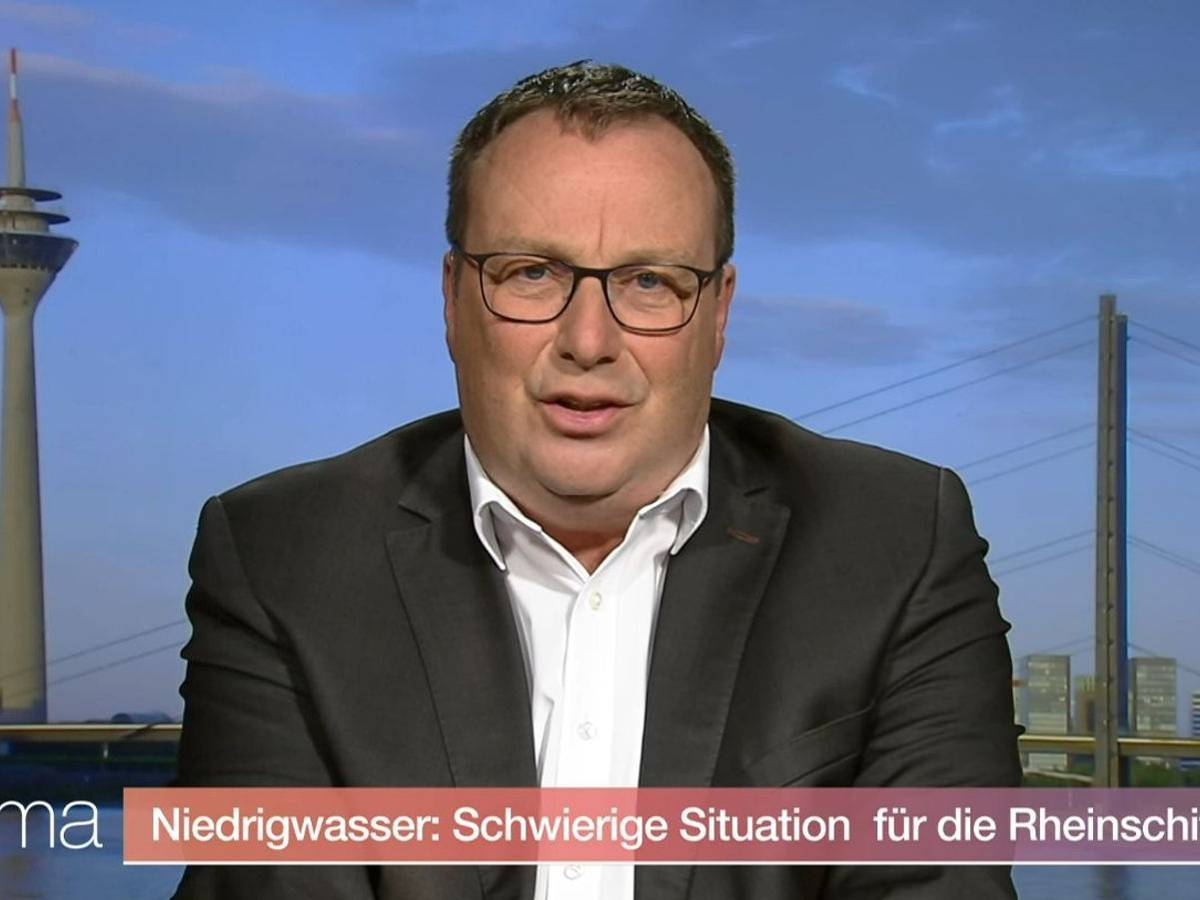 Oliver Krischer hat im ZDF-“Morgenmagazin“ über den Rheinpegel gesprochen. (Bild: ZDF.de)