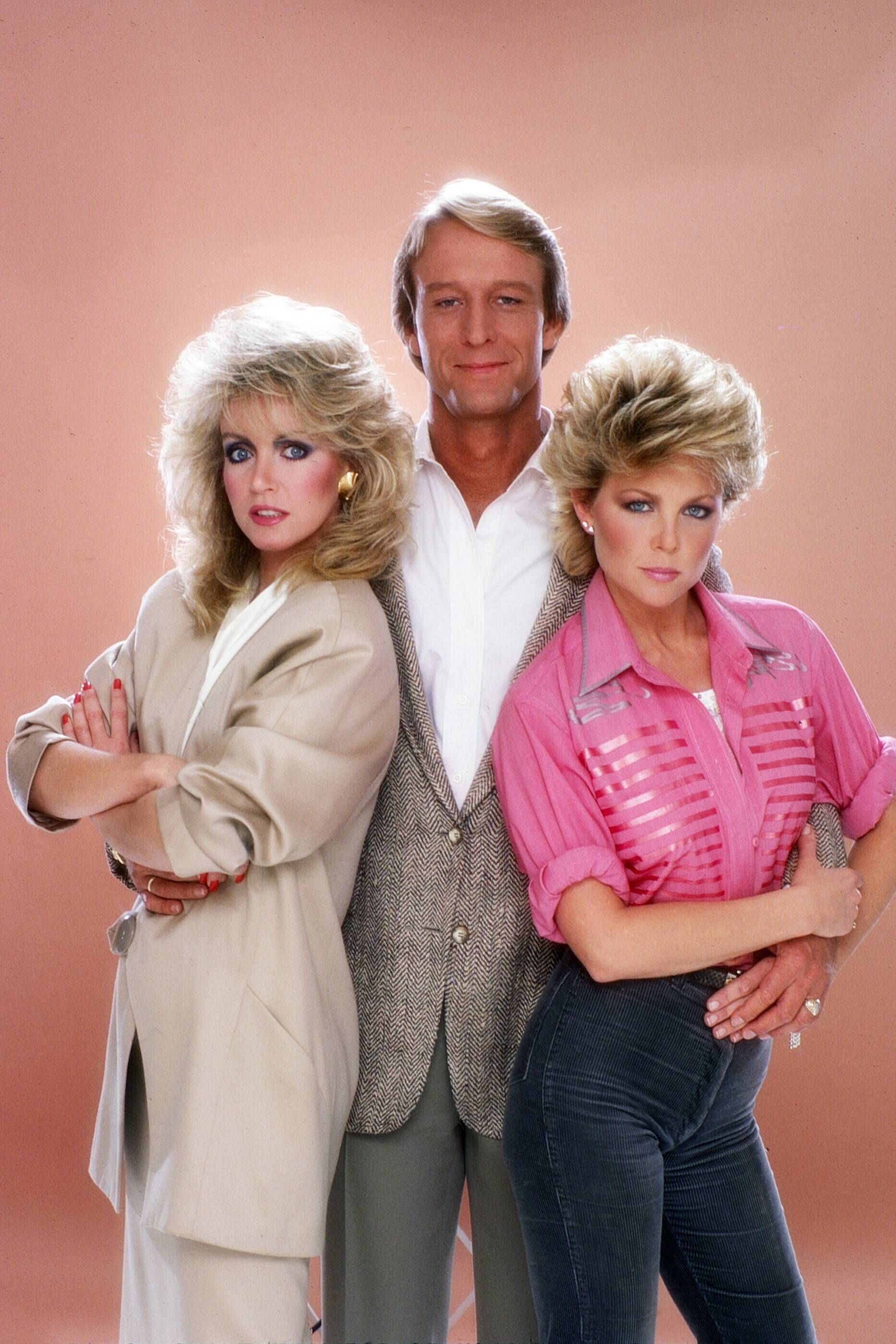 Donna Mills mit den „Unter der Sonne Kaliforniens“-Kollegen Ted Shackelford und Lisa Hartman, die auch als Sängerin durchstartete.