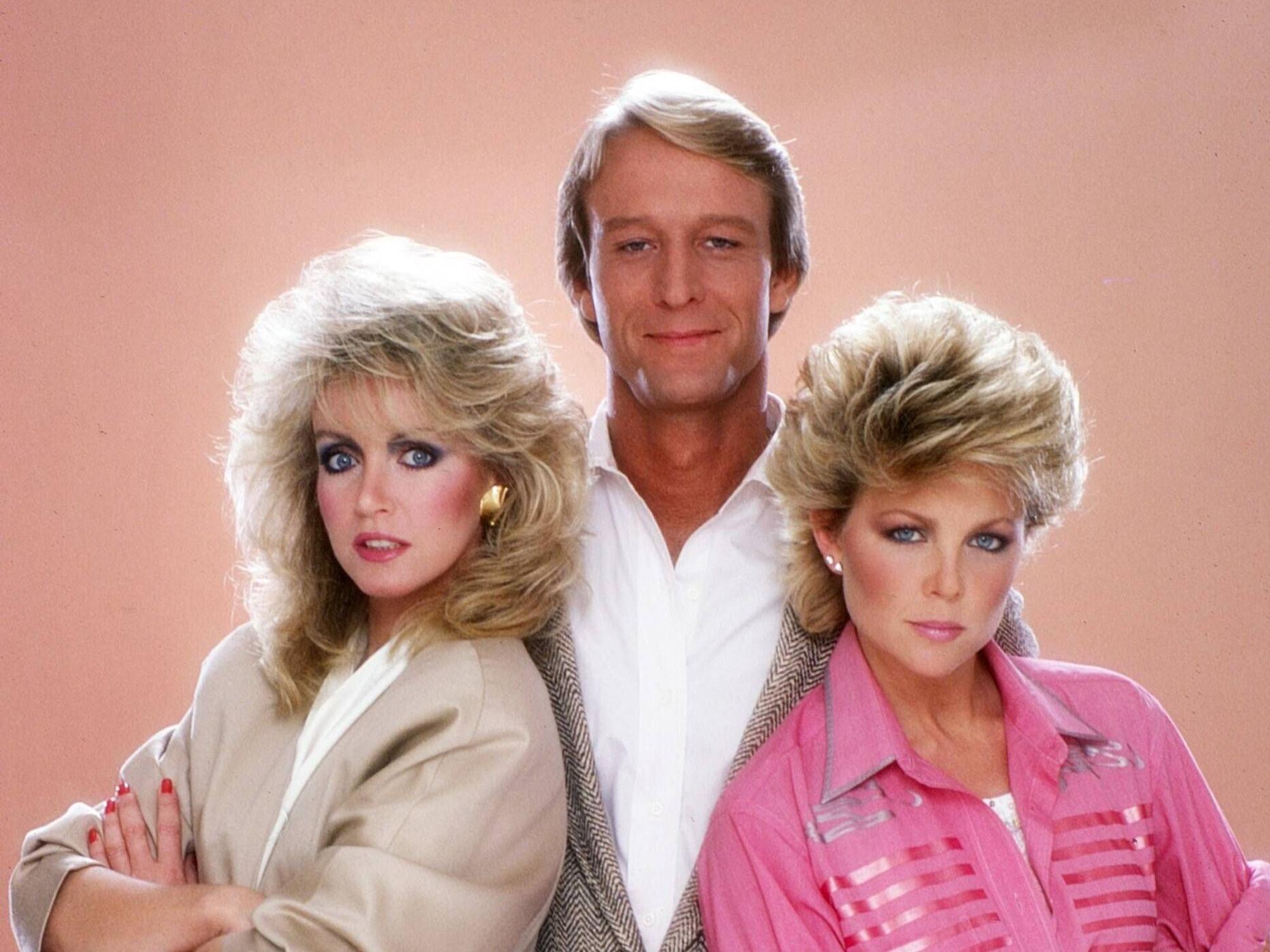 Donna Mills mit den „Unter der Sonne Kaliforniens“-Kollegen Ted Shackelford und Lisa Hartman, die auch als Sängerin durchstartete.