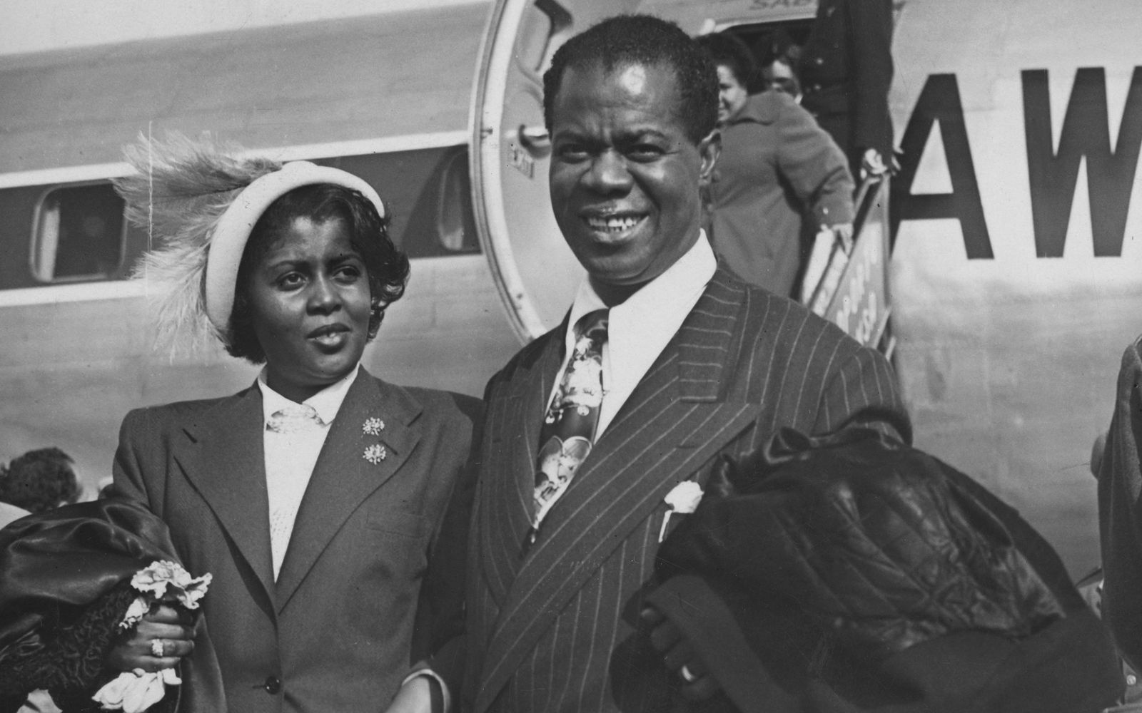 Louis Armstrong und Lucille Wilson heirateten 1942. Es war seine vierte Ehe, sie hielt bis zu seinem Tod. (Bild: Getty Images/Keystone)