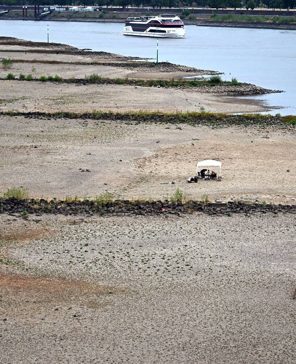 Niedrigwasser im Rhein