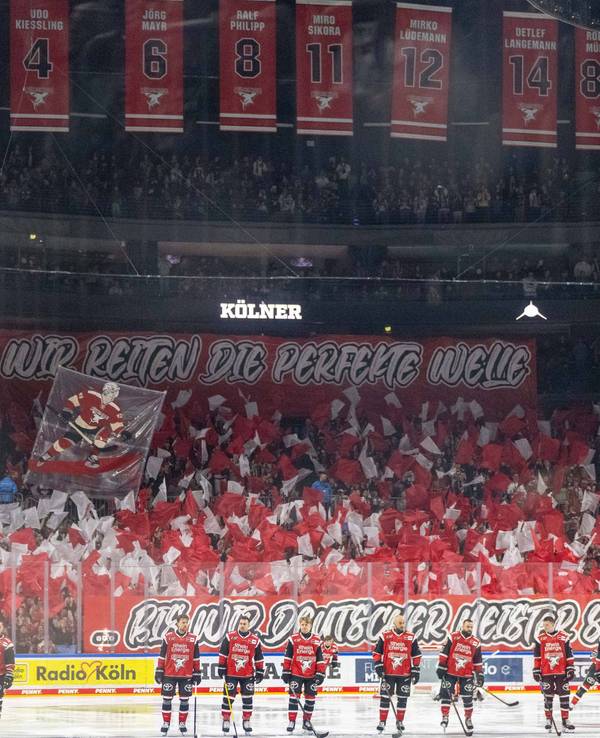 Choreo der KEC-Fans.