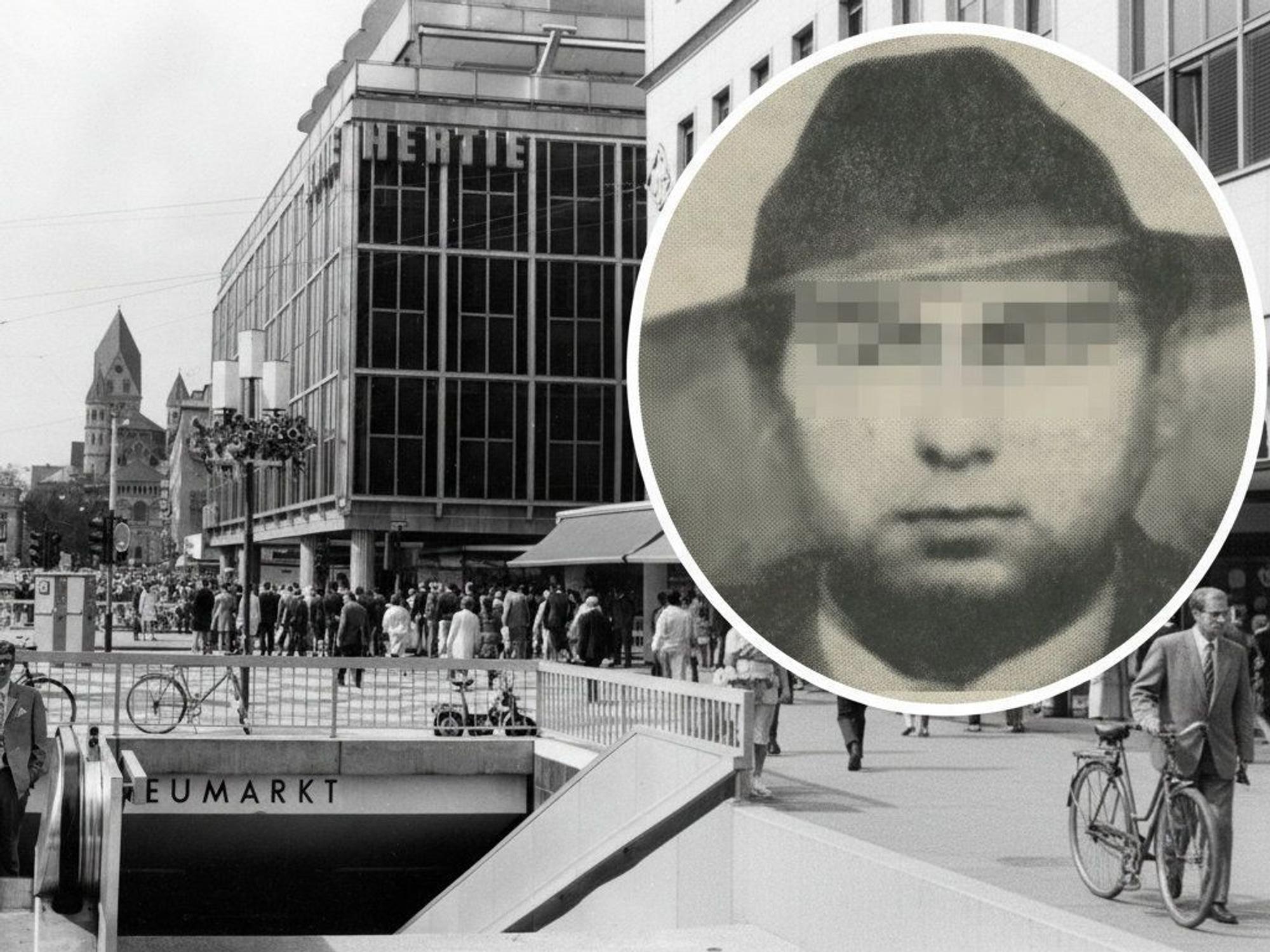 Die Polizei fahndete 1975 nach dem Hertie-Überfall in Köln nach dem „Mondgesicht“.