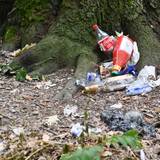 Unweit der Lkw-Stellplätze am Militärring auf Höhe der Herforder Straße türmt sich der Abfall. Die Gegend wird als illegale Müllhalde missbraucht.