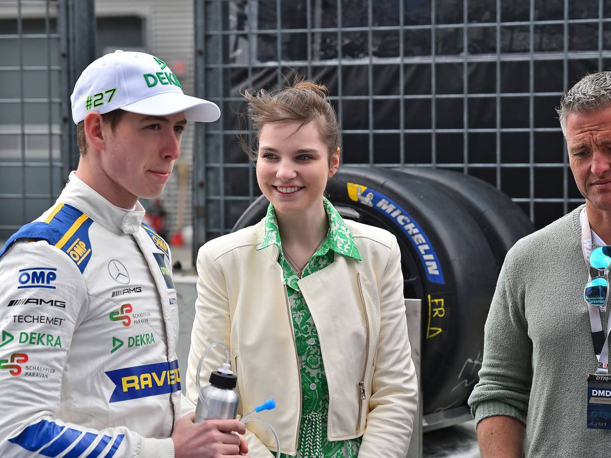 David und Vivien Schumacher neben Ralf Schumacher.