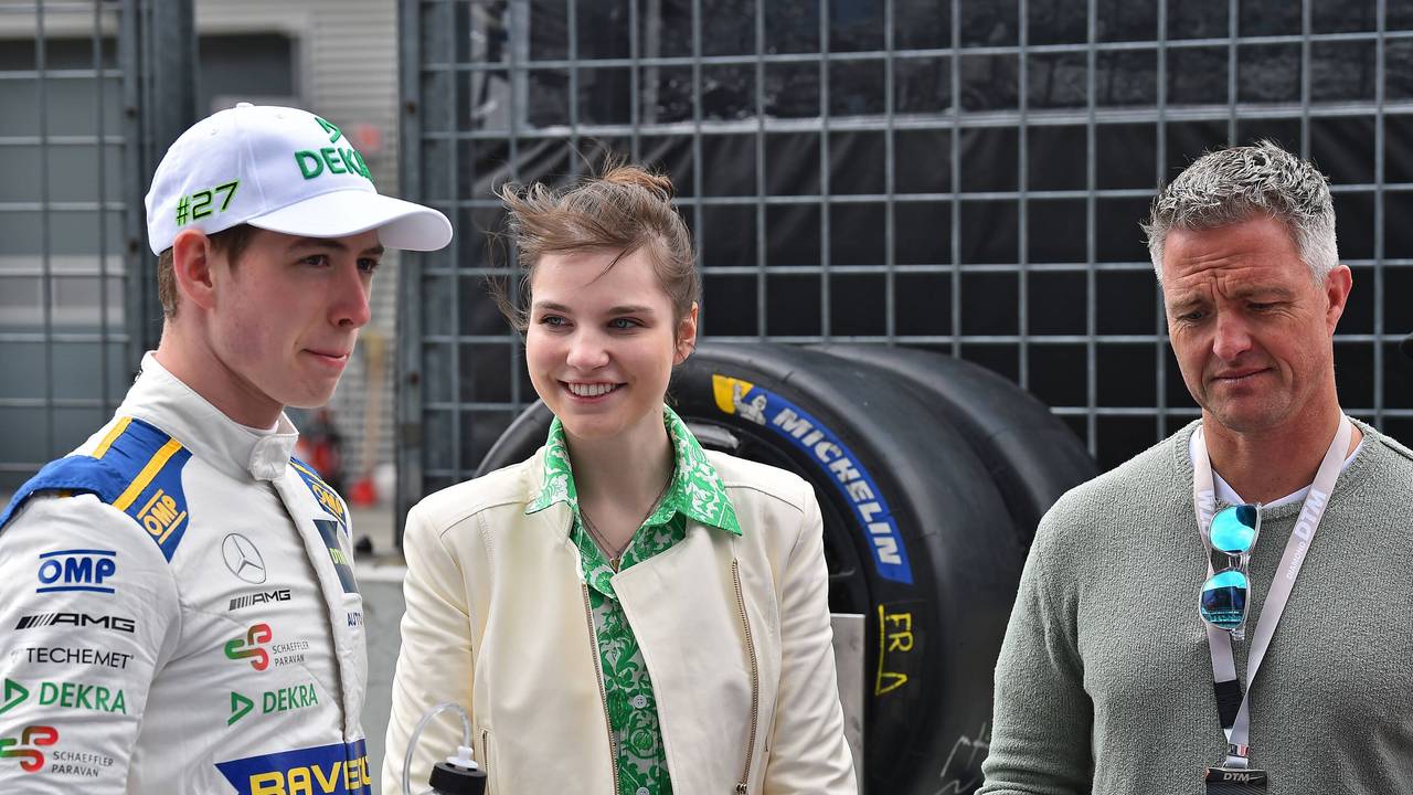 David und Vivien Schumacher neben Ralf Schumacher.