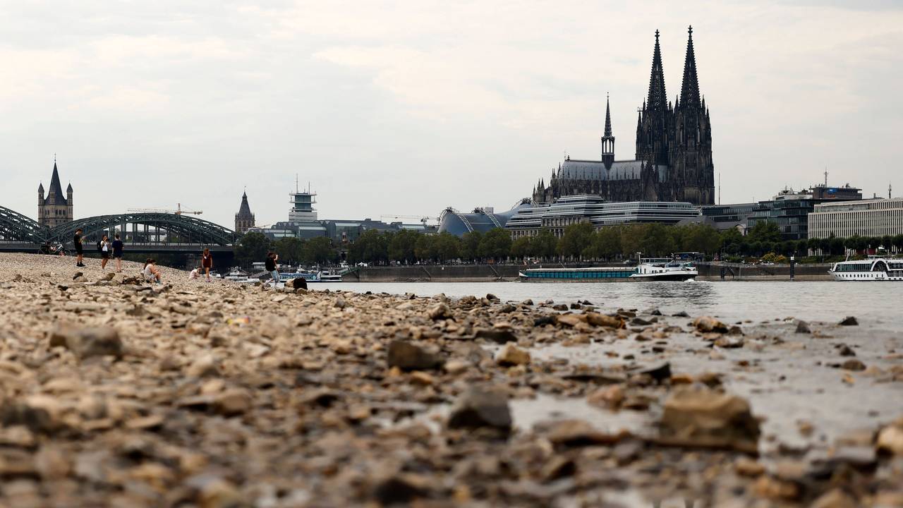 Der Rheinpegel ist in Köln und Bonn auf einem Rekordtief.