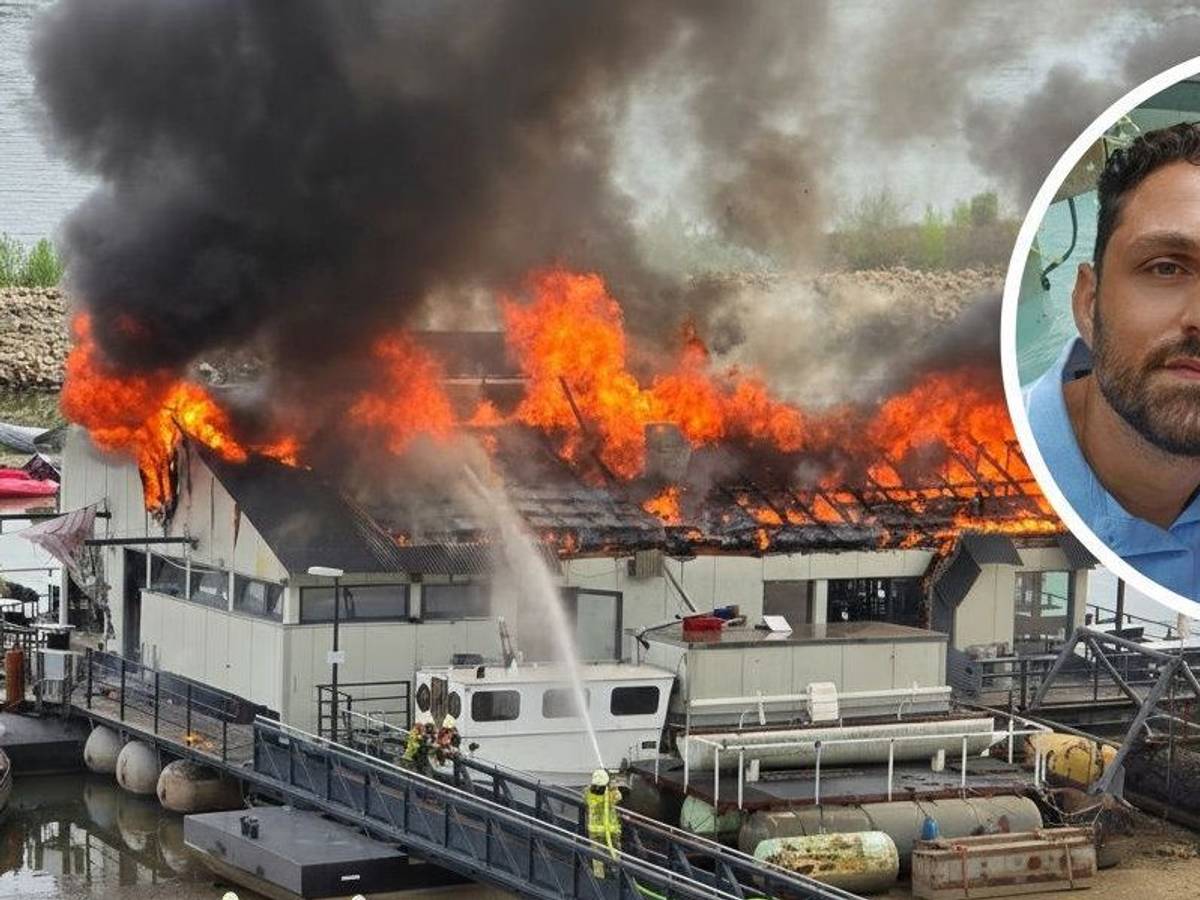 Ein Feuer verwüstete das Sürther Bootshaus. Melanie Stein und ihr Verlobter Cristiano wollten dort heiraten.