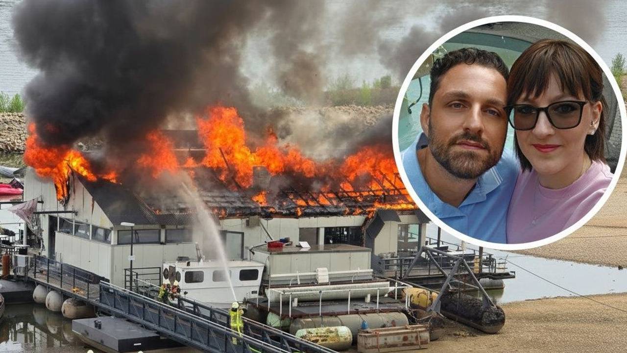 Ein Feuer verwüstete das Sürther Bootshaus. Melanie Stein und ihr Verlobter Cristiano wollten dort heiraten.