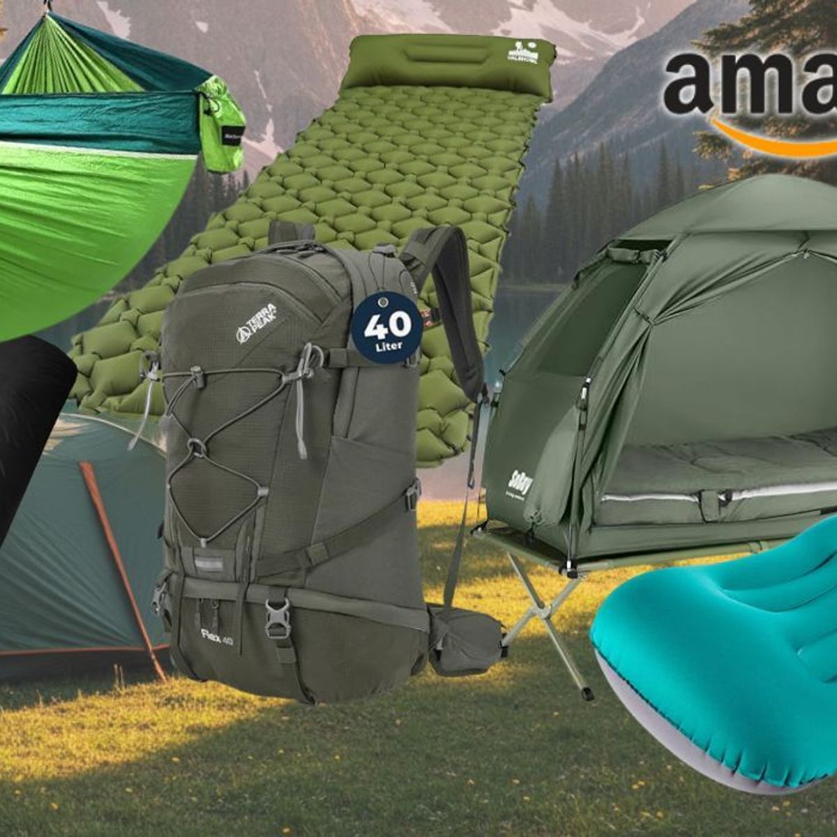 Praktische Outdoor-Deals bei Amazon: Jetzt bis -56% auf Zelte, Schlafsäcke, Isomatten & mehr im Camping-Sale sparen