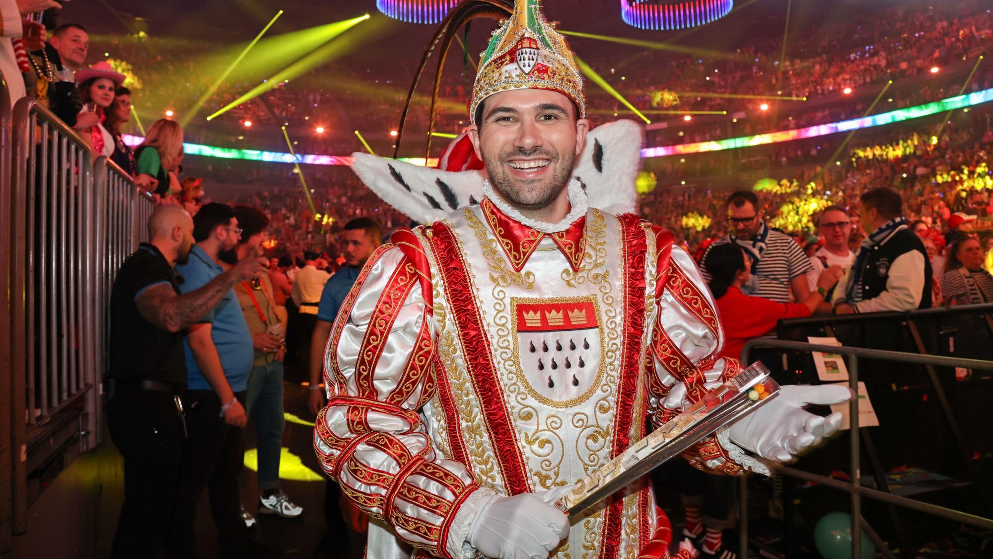 Prinz Niklas bei der Lachenden Kölnarena.