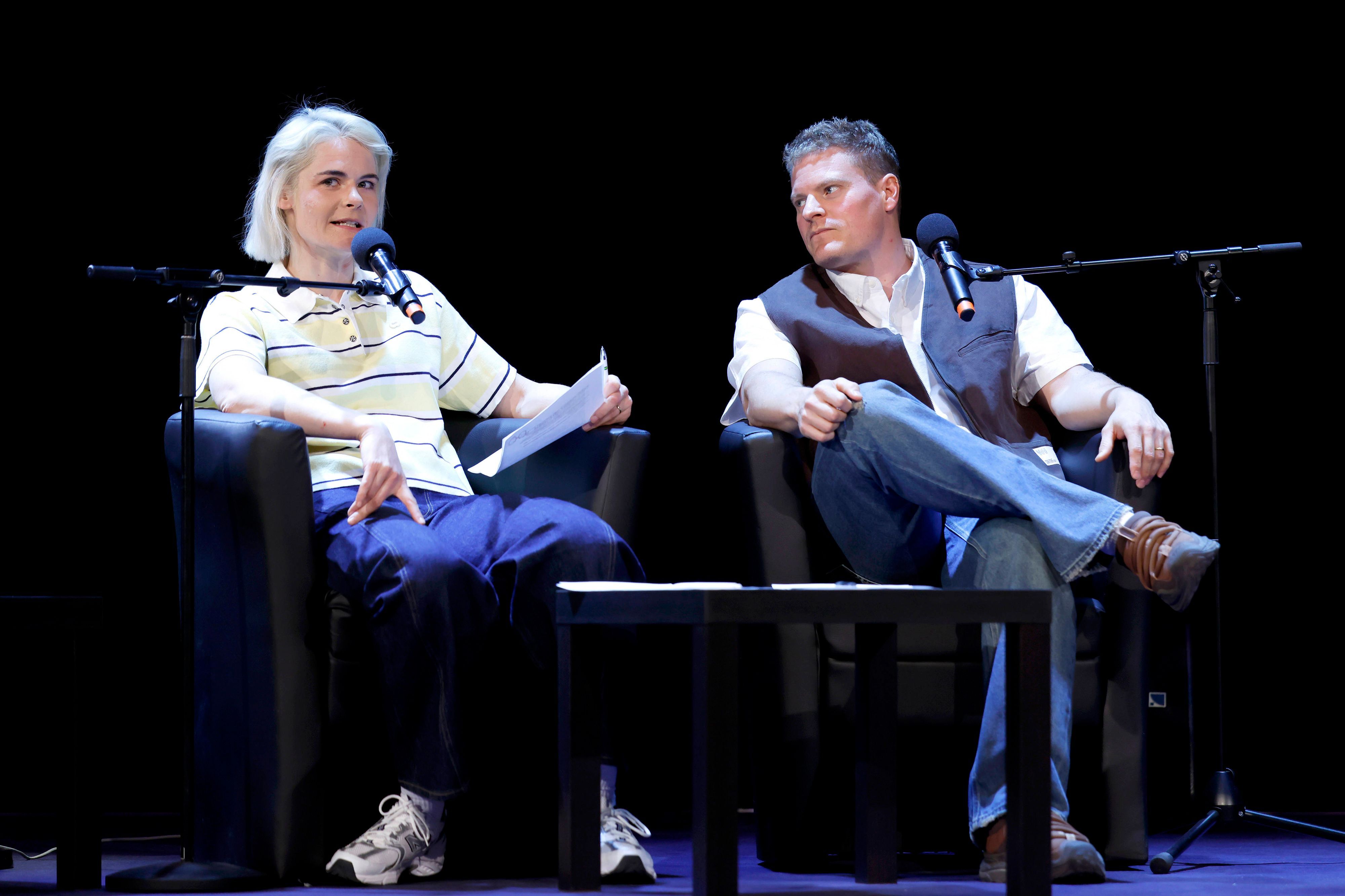 Komikerin Hazel Brugger und ihr Ehemann Komiker Thomas Spitzer bei der Lit.Cologne 2026