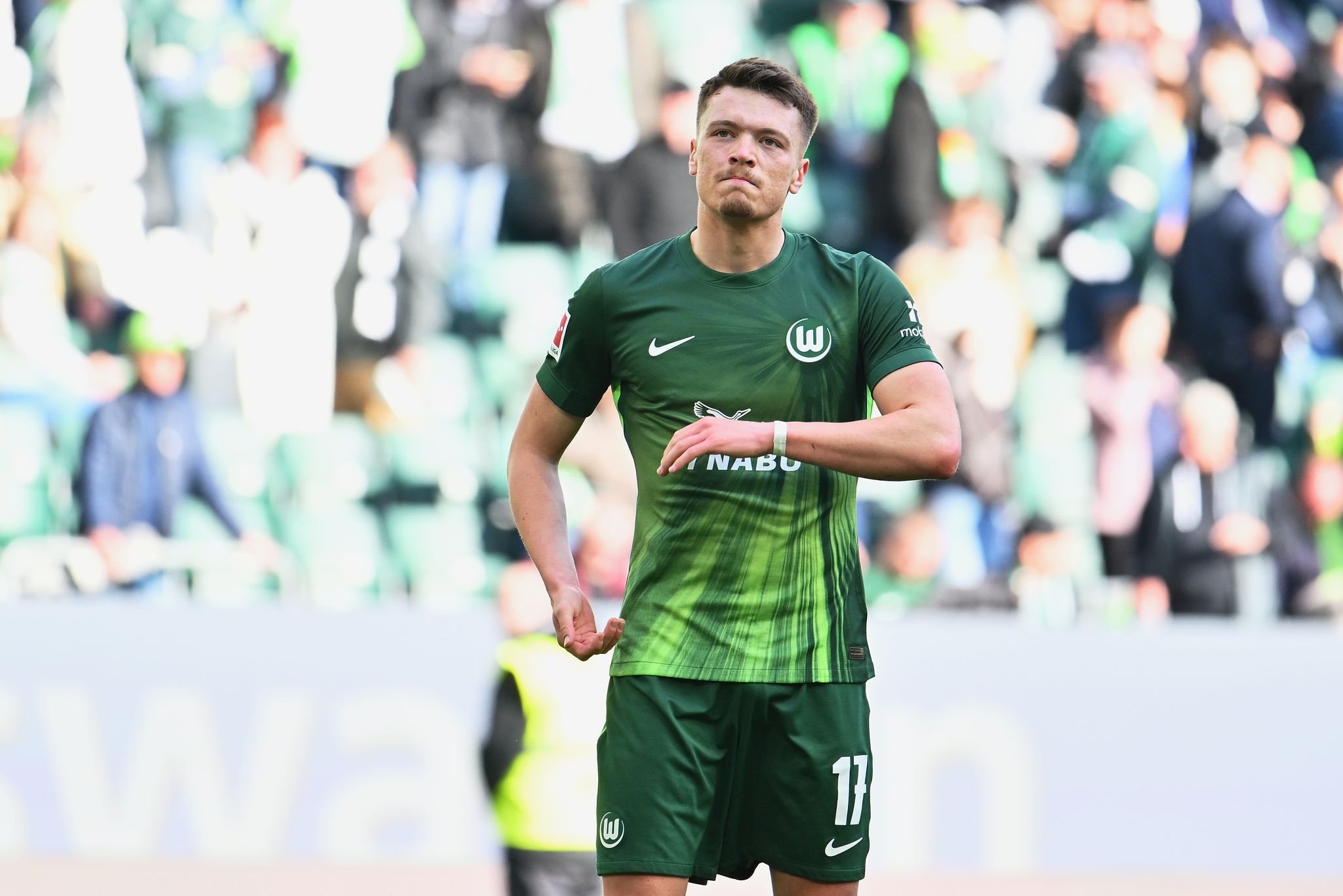 Dzenan Pejcinovic im Trikot des VfL Wolfsburg.