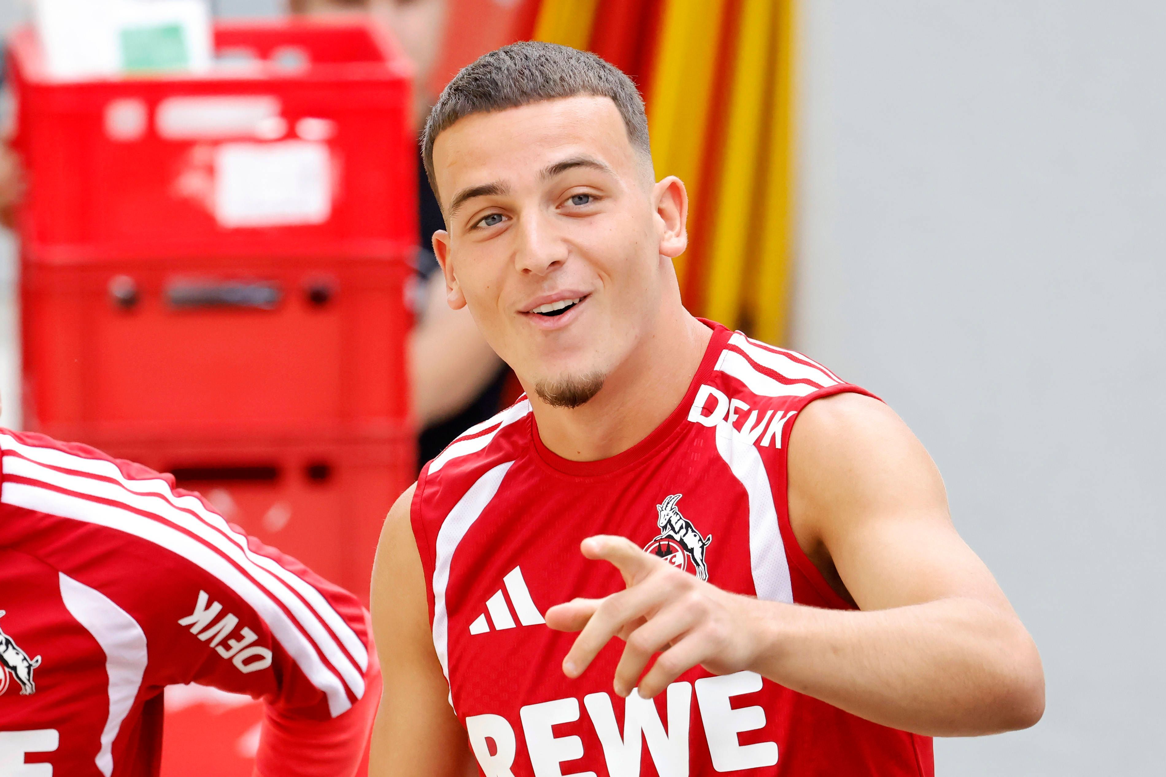 Said El Mala Mittelfeld beim öffentlichen Training des 1. FC Köln am Geißbockheim.