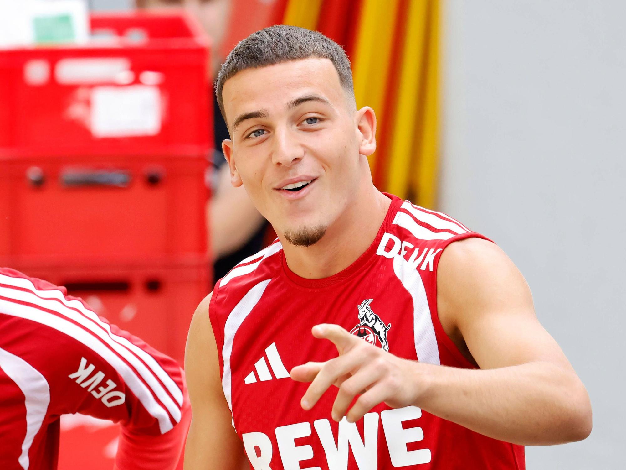 Said El Mala Mittelfeld beim öffentlichen Training des 1. FC Köln am Geißbockheim.