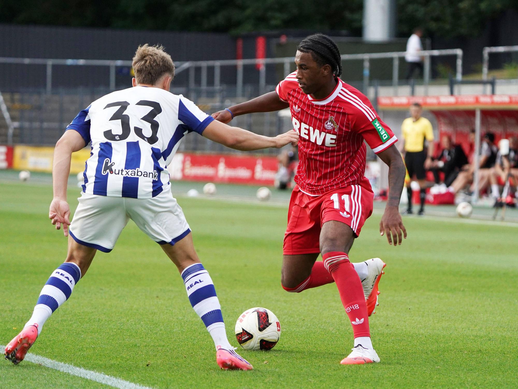 Reigan Heskey im Test gegen Real Sociedad.