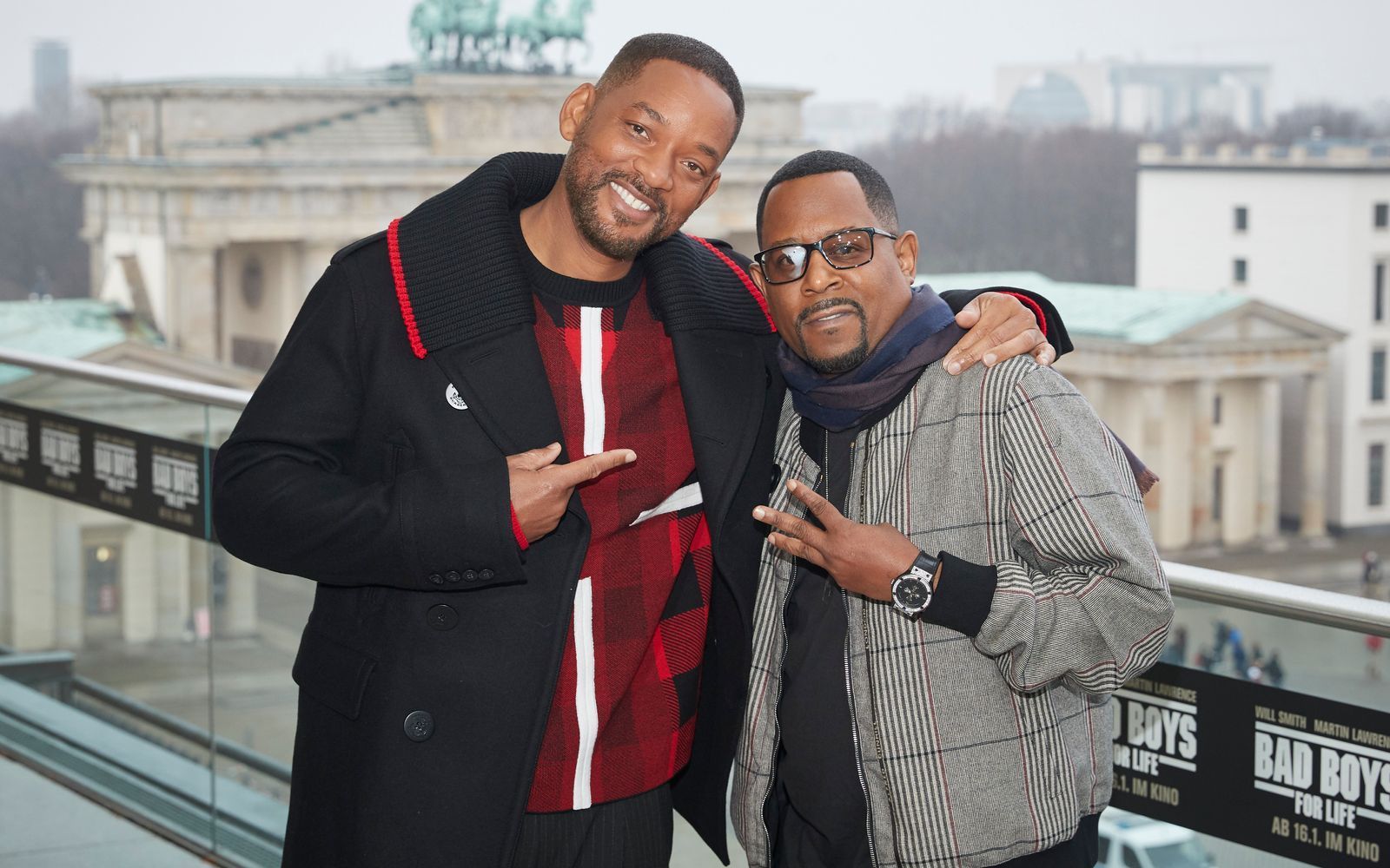 Will Smith (links) und Martin Lawrence, hier bei einem Foto-Shooting zu „Bad Boys For Life“ an der Akademie der Künste in Berlin im Januar 2020, wären gegen „Bad Boys 5“ nicht abgeneigt. (Bild: 2020 Getty Images/Sebastian Reuter)